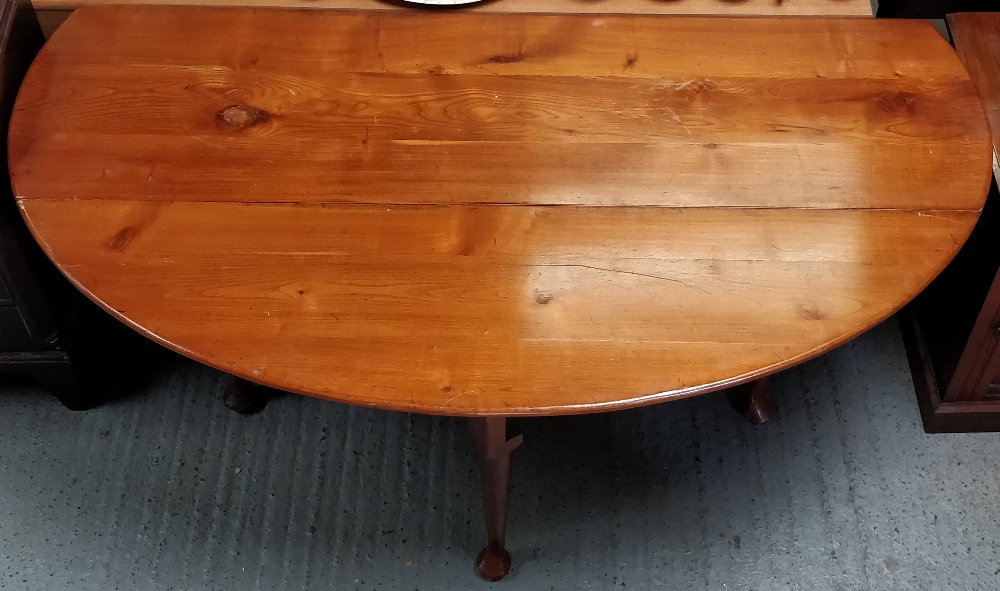 An 19th century mahogany coffin/wake table, H76cm high, 183cm wide