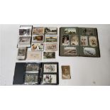 A large collection of postcards including various including some WWI silks and various others