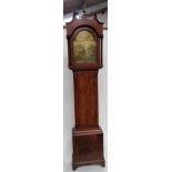 A longcase clock in a mahogany case, with a brass face by Hayter, Wells, Somerset, with an eight day