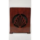 A 1930's mahogany cased speaker, 44cm high