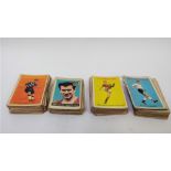 A collection of ABC 1950's and later football cards, approximately 130 in total