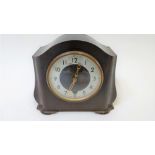 A 20th century Smiths Enfield mantel clock, in a brown bakelite case