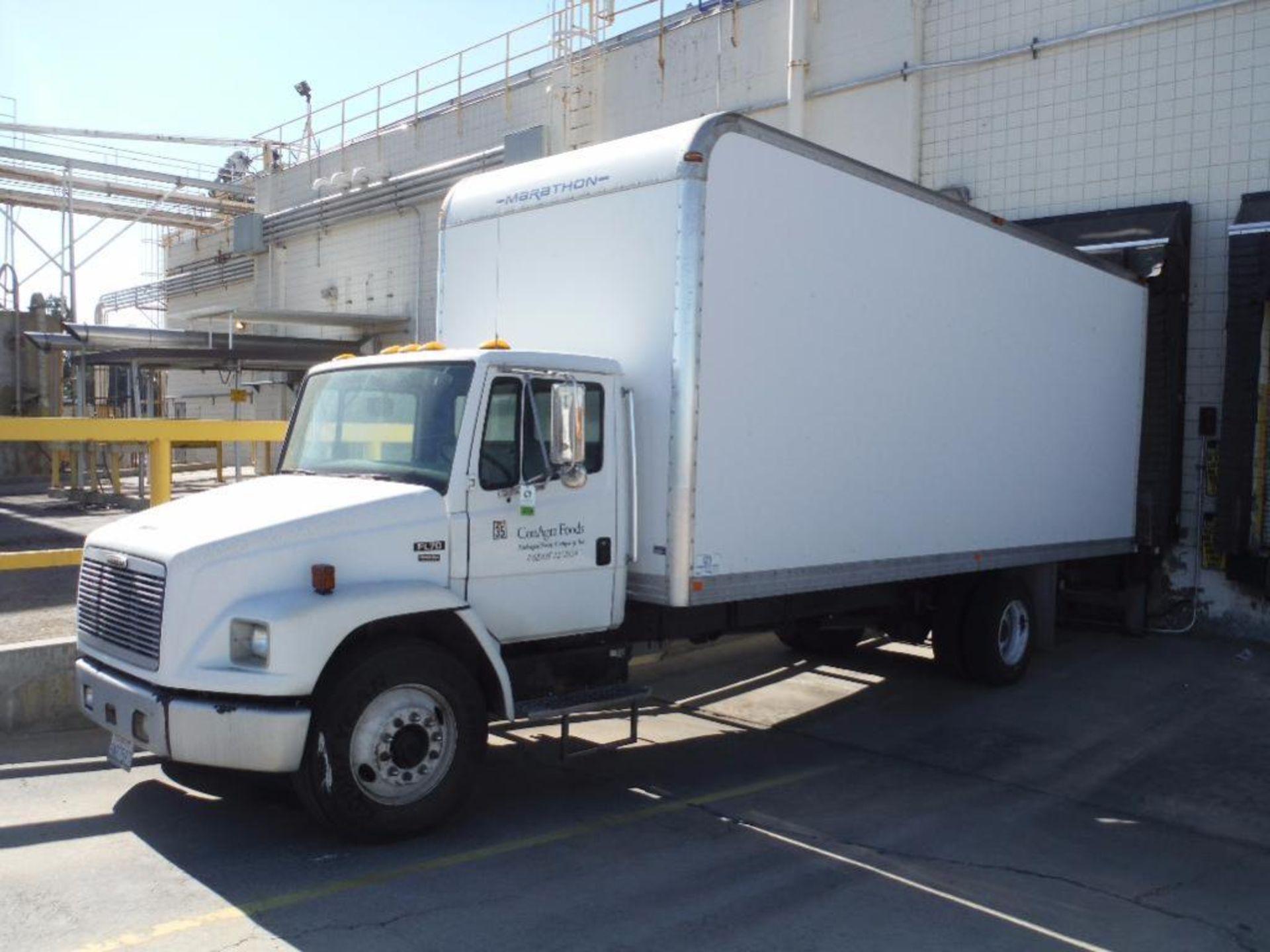 2001 Freightliner FL70 single axle delivery truck, 93,504 miles, automatic transmission, 2001