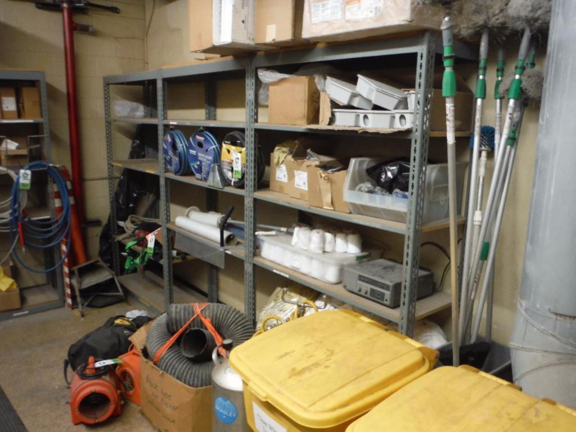 (18) Sections of shelving, 36 in. long x 18 in. wide x 96 in. tall ** Rigging Fee: $50 ** - Image 2 of 6