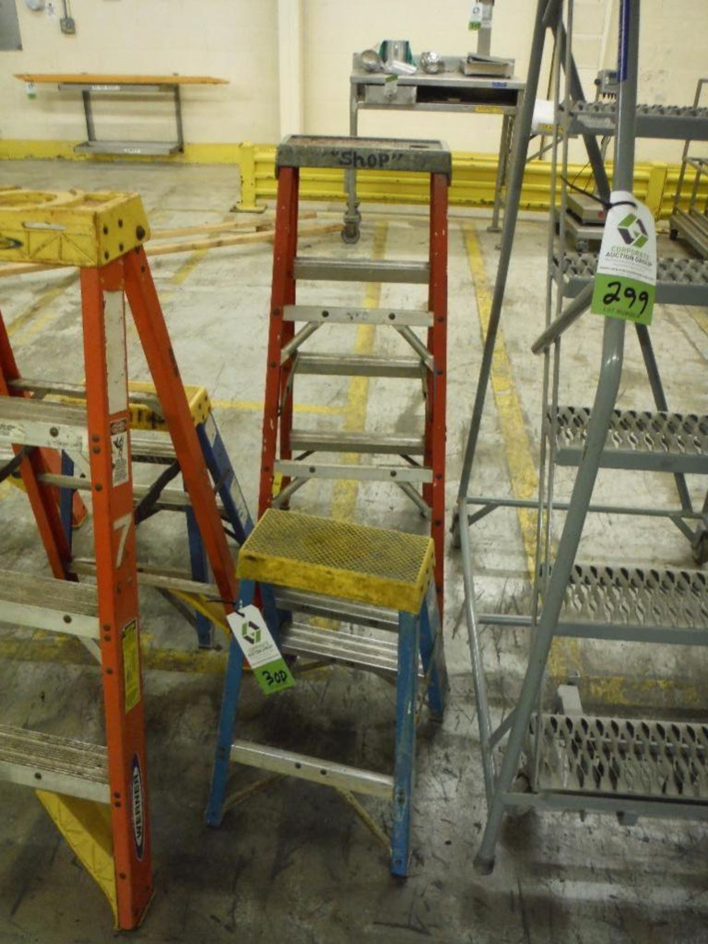 Werner 4 ft. and 2 step fiberglass step ladders ** Rigging Fee: $10 **