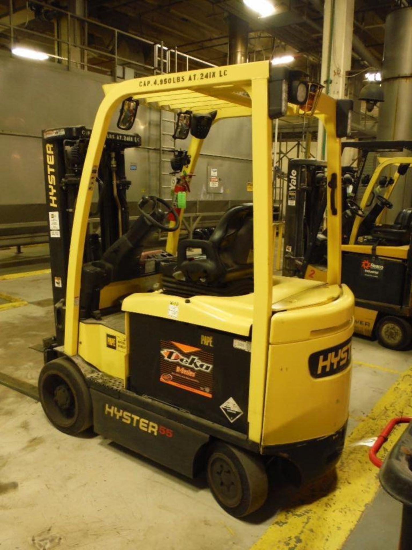 Hyster 48 volt forklift, Model E55XN-33, SN A268N02936H, 2400 lb. capacity, 189 in. lift height, low - Image 4 of 10