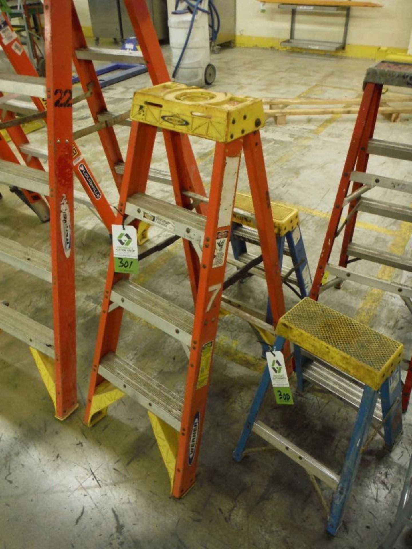 Werner 4 ft. and 2 step fiberglass step ladders ** Rigging Fee: $10 **