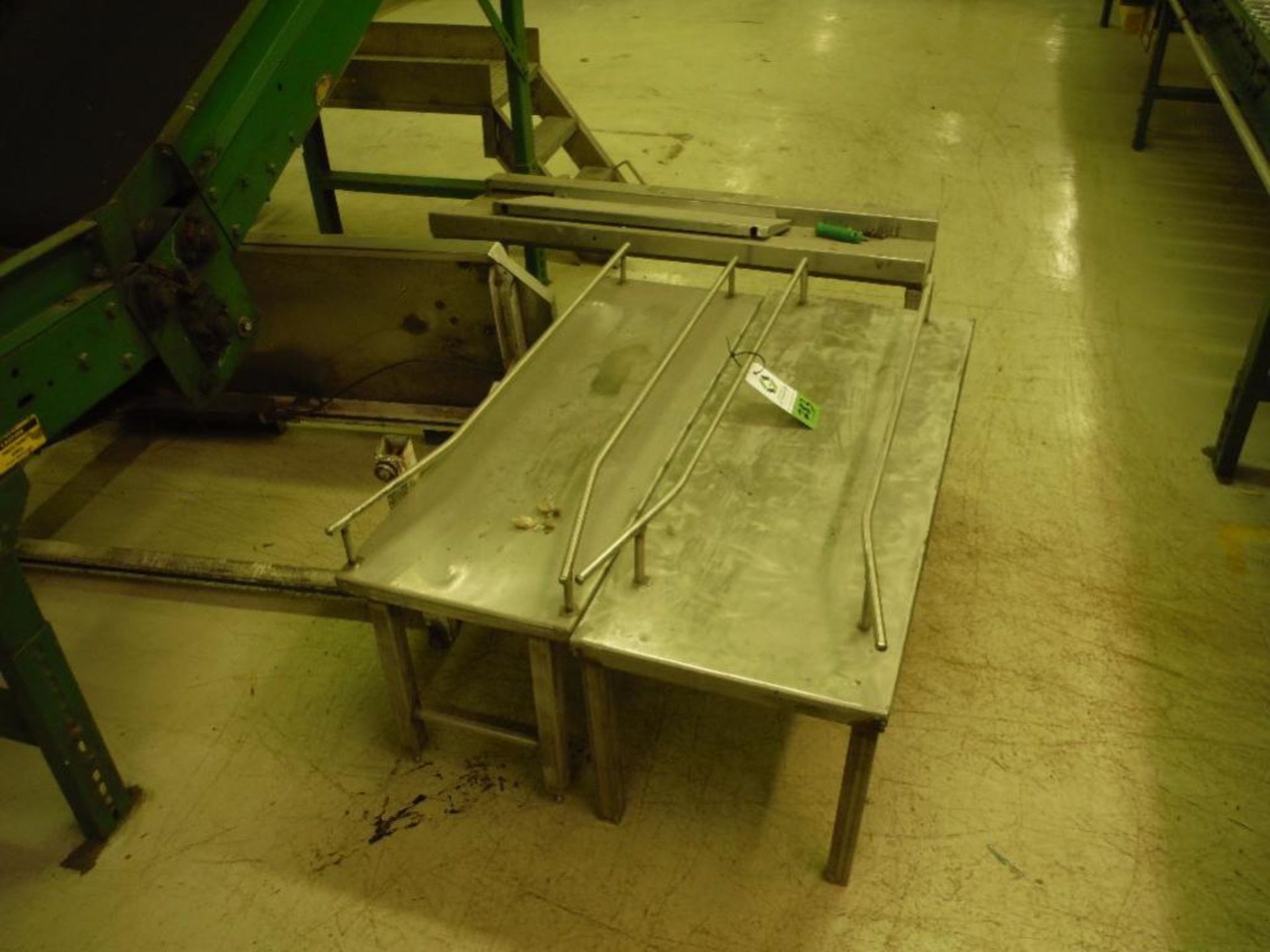 (4) SS packoff tables, various sizes ** Rigging Fee: $25 ** - Image 2 of 3