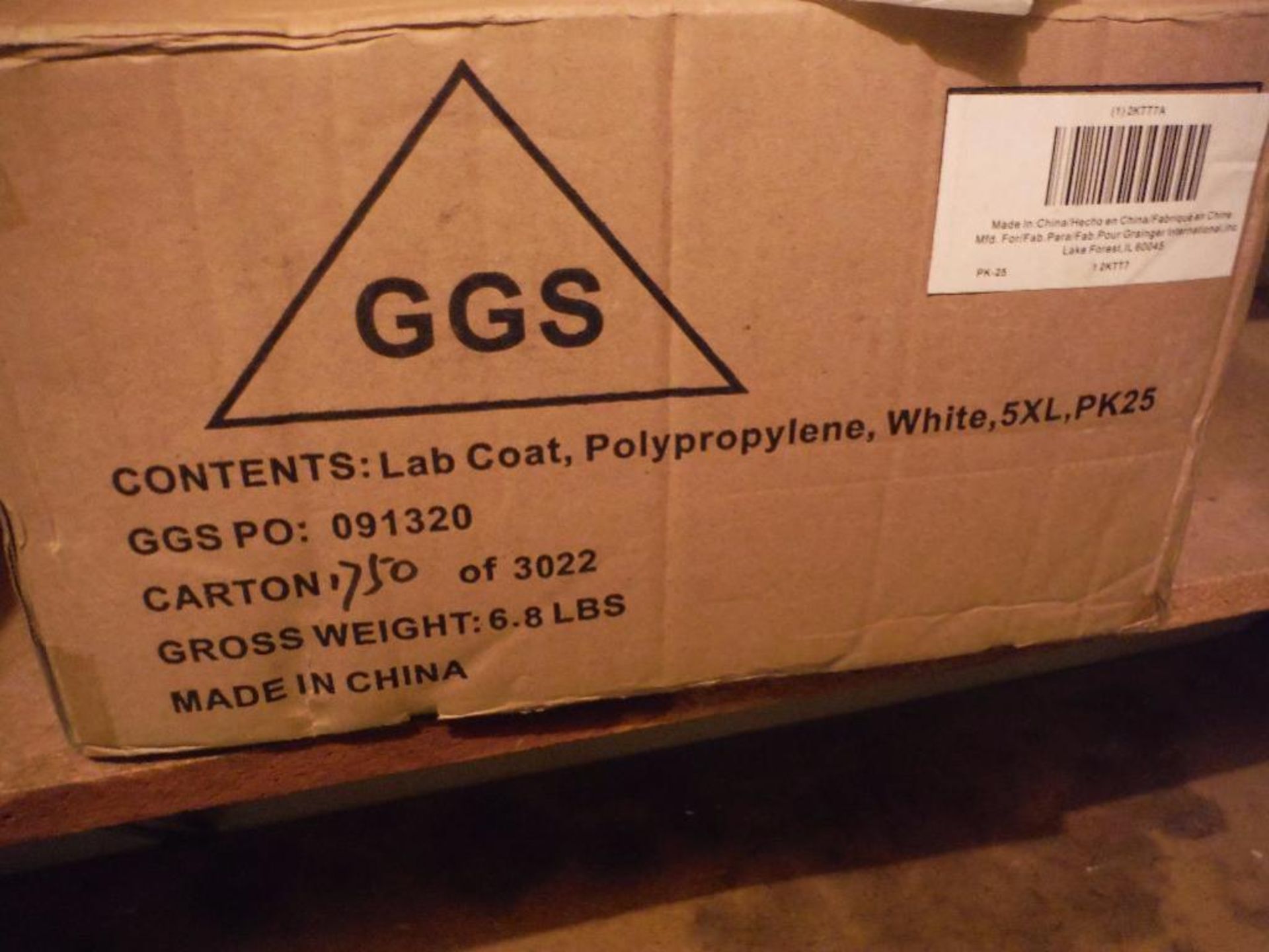 Contents of shelves, (15) cases of assorted lab coats ** Rigging Fee: $50 ** - Image 8 of 9