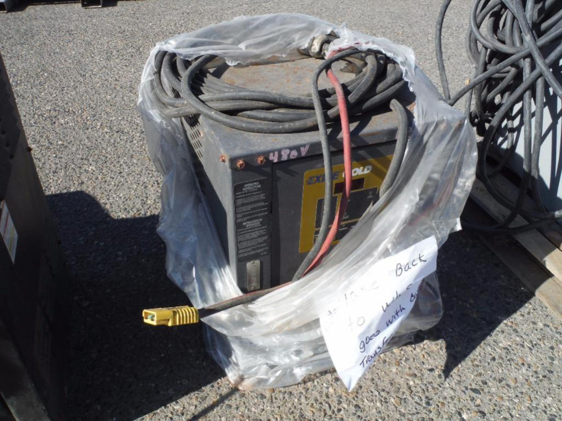 Exide 24 volt battery charger, (2) workhouse 48 volt battery chargers ** Rigging Fee: $25 ** - Image 2 of 10