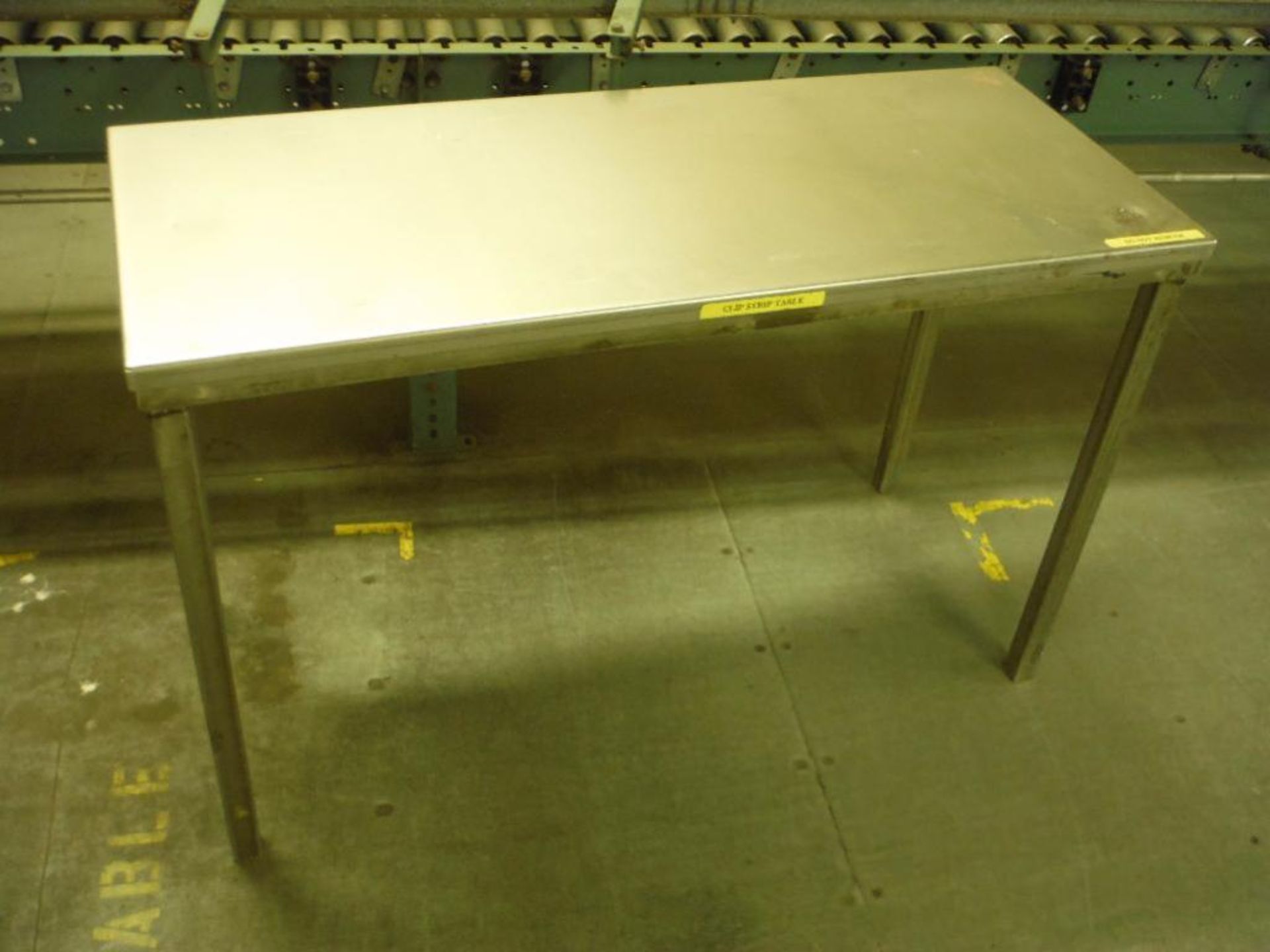 SS tables, all approx. 44 in. long x 16 in. wide x 32 in. tall (EACH) ** Rigging Fee: $25 ** - Image 5 of 8