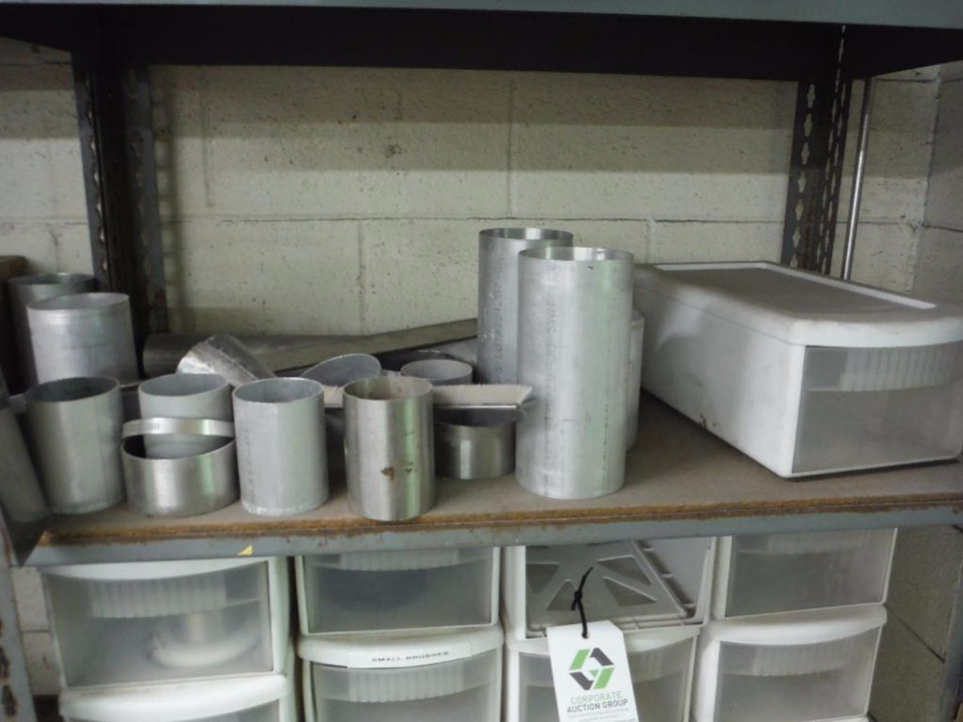 3 sections of shelving 108 in. long x 19 in. wide x 78 in. tall, no contents ** Rigging Fee: $75 ** - Image 2 of 4