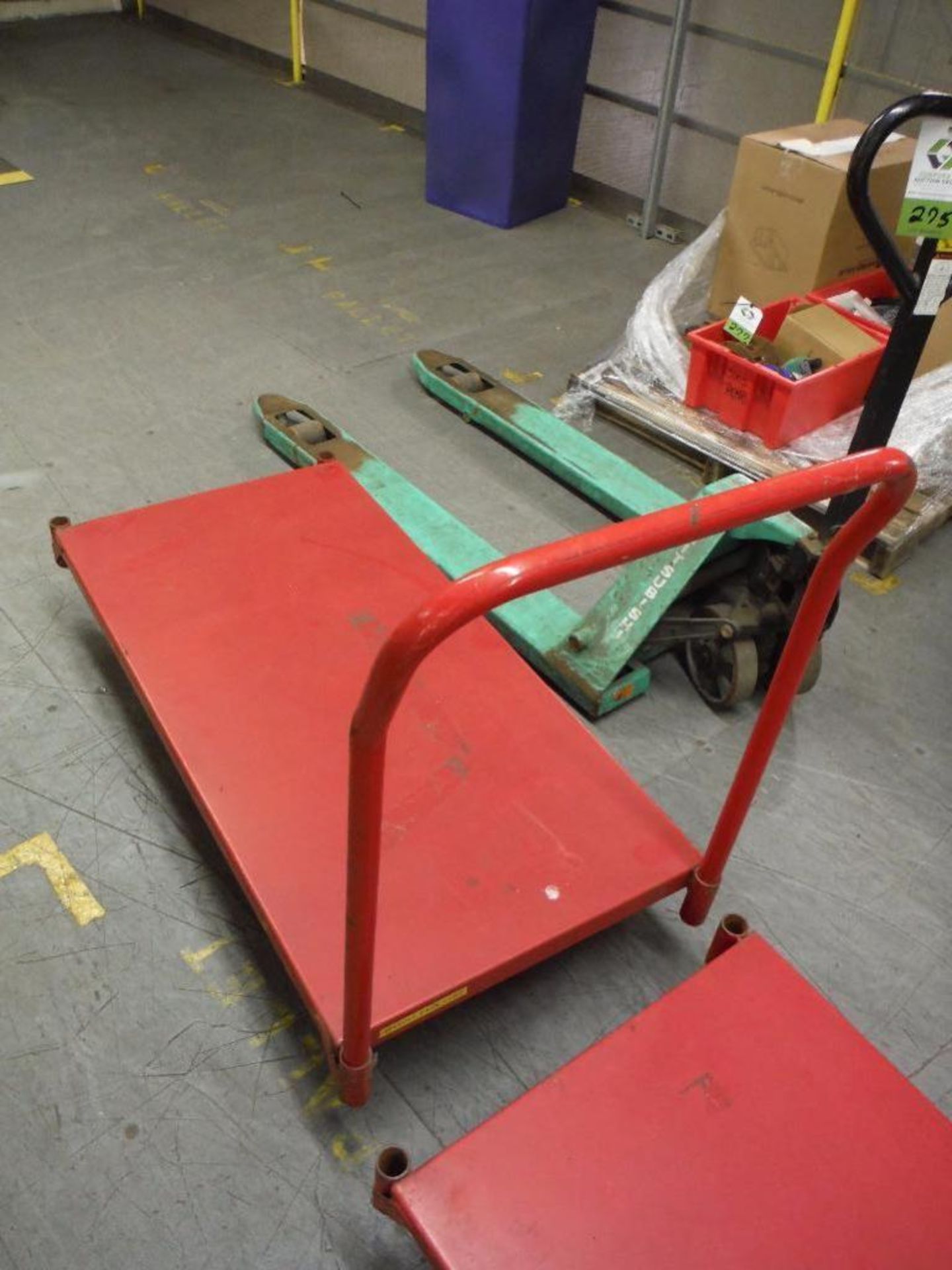 (2) mild steel carts, 48 in. long x 24 in. wide ** Rigging Fee: $15 ** - Image 4 of 4