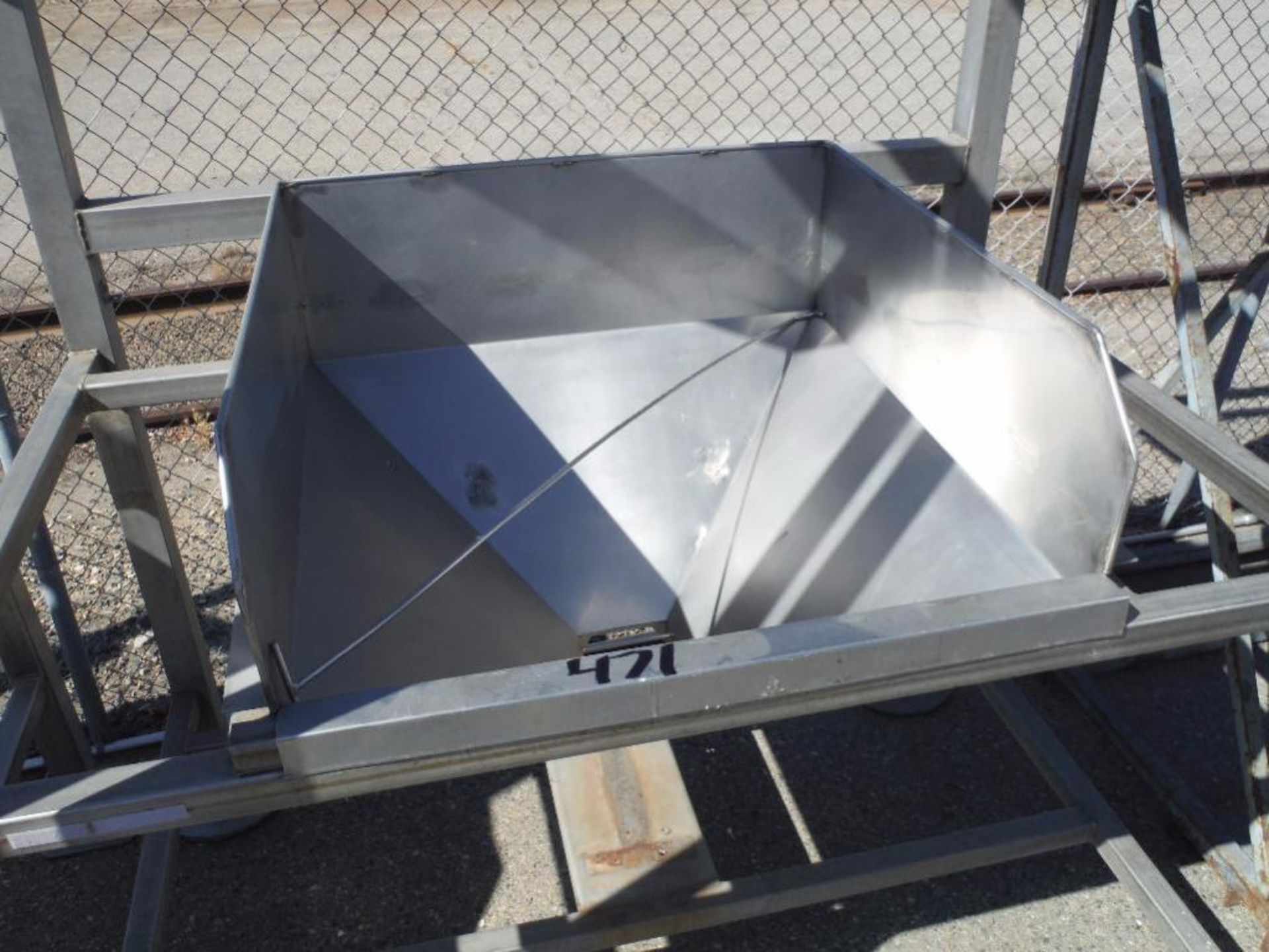 (2) SS super sack unloading station, 12 ft. tall ** Rigging Fee: $150 ** - Image 6 of 6