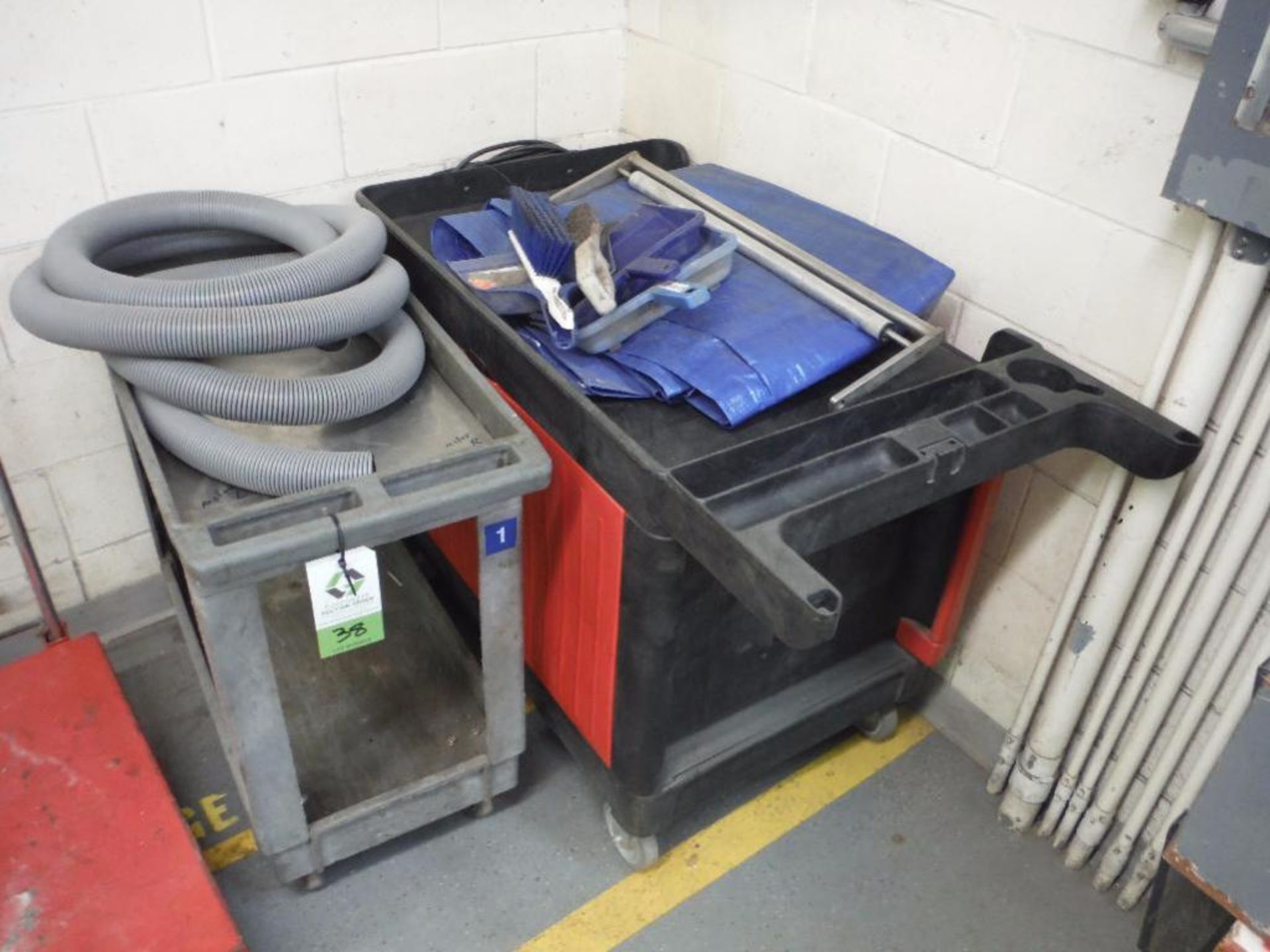 (2) Rubbermaid carts and contents ** Rigging Fee: $10 **