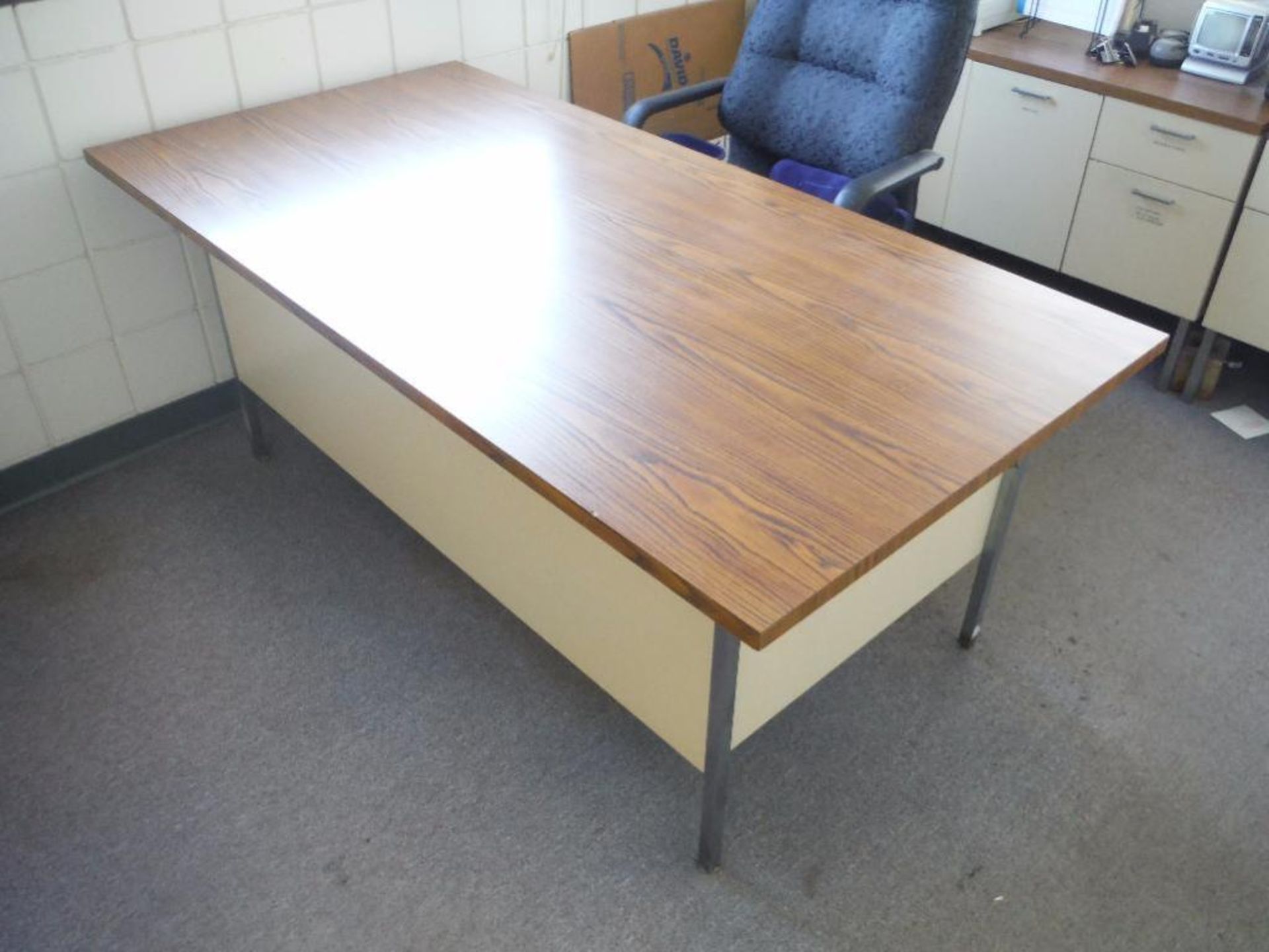 Contents of office, desk, 2 credenzas, 3 chairs, supplies ** Rigging Fee: $250 ** - Image 4 of 6