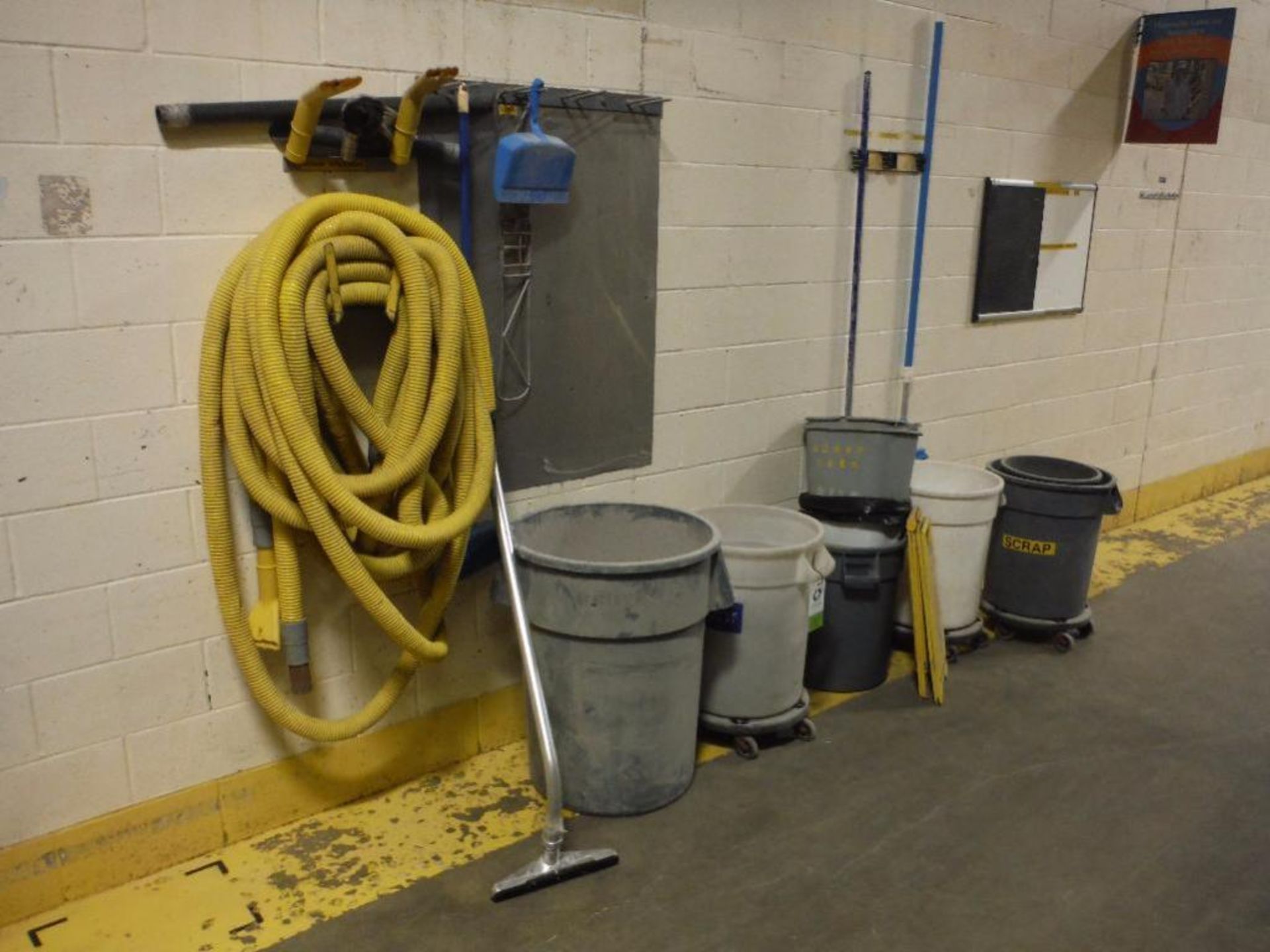 Sanitation trash bins, vacuum hose ** Rigging Fee: $25 **
