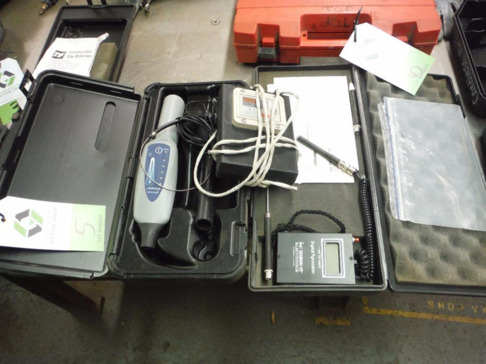 Inficon whisper with case and digital pyrometer with case?** Rigging Fee: $5 **