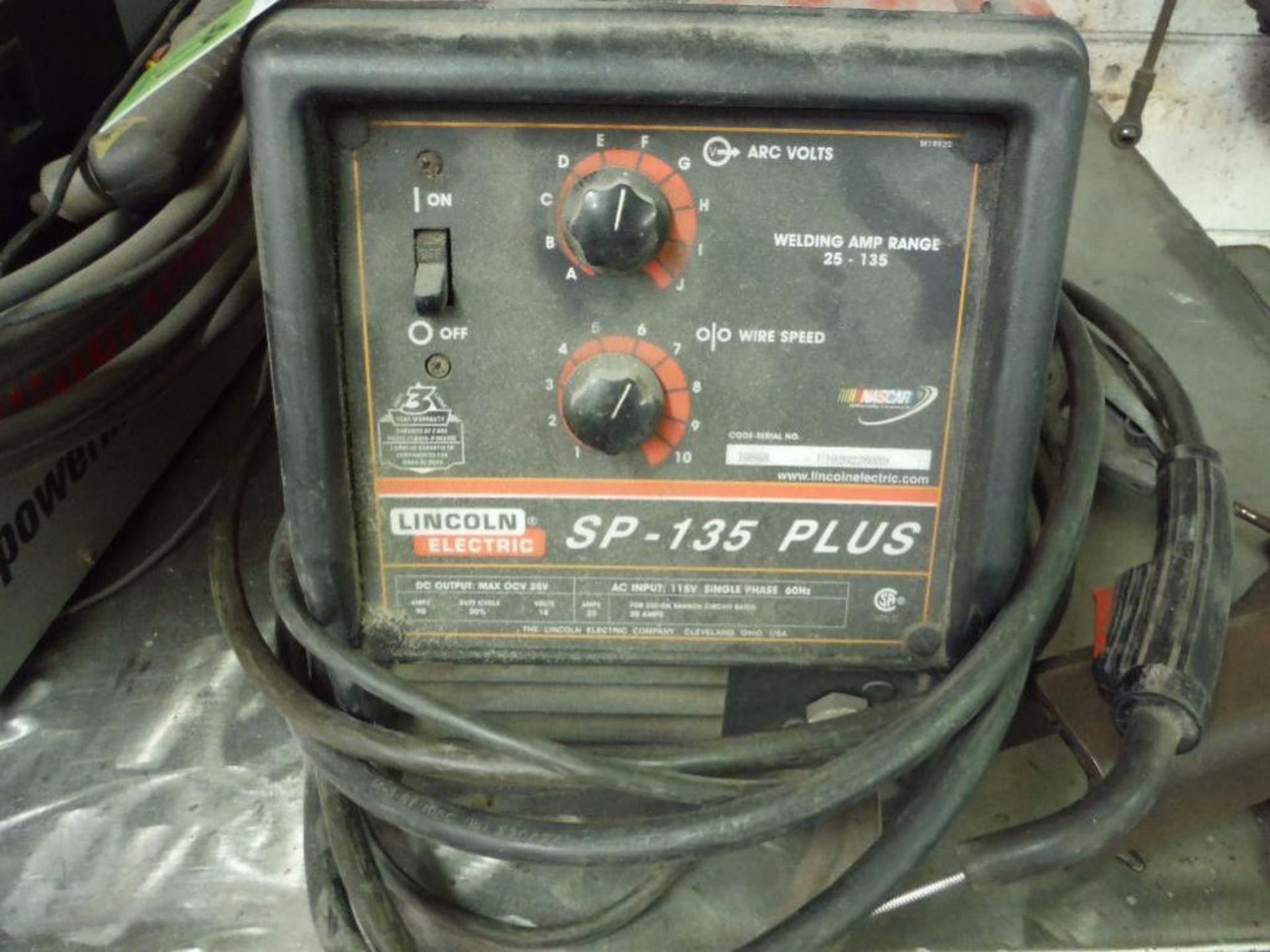 Lincoln Electric wire feed welder, Model SP-135, 115 volt ** Rigging Fee: $25 ** - Image 3 of 5