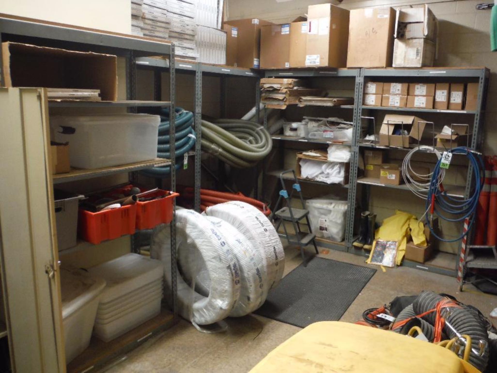 (18) Sections of shelving, 36 in. long x 18 in. wide x 96 in. tall ** Rigging Fee: $50 ** - Image 3 of 6