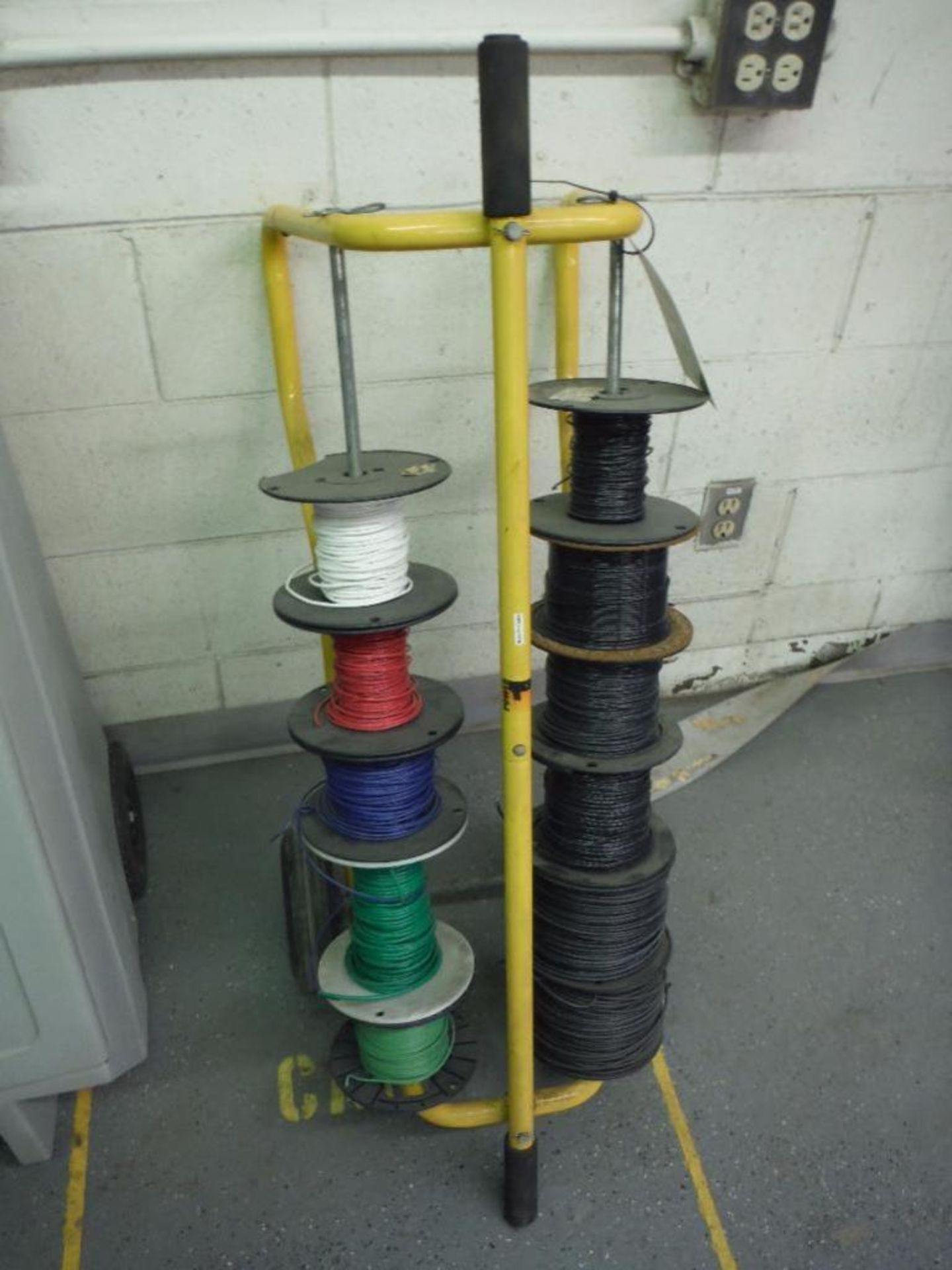 Electric wire cart with assorted 16 gauge wire ** Rigging Fee: $10 ** - Image 2 of 2