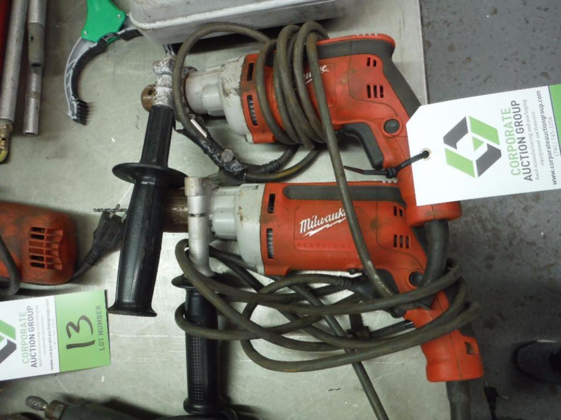 (2) Milwaukee 3/8 in. drills ** Rigging Fee: $5 **