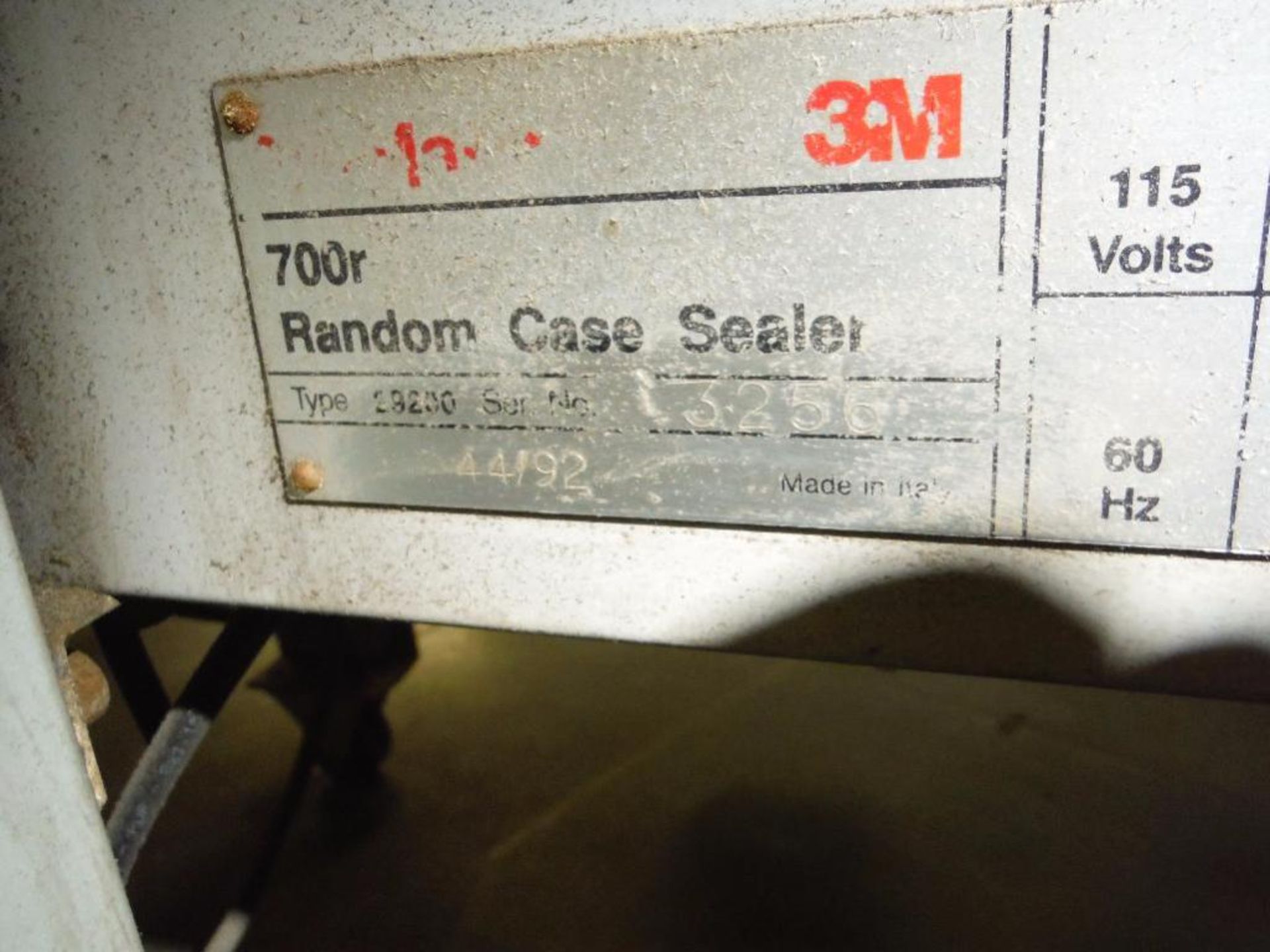 3M matic case sealer, Type 29200, Model 700R, SN 3256, top and bottom ** Rigging Fee: $150 ** - Image 6 of 8