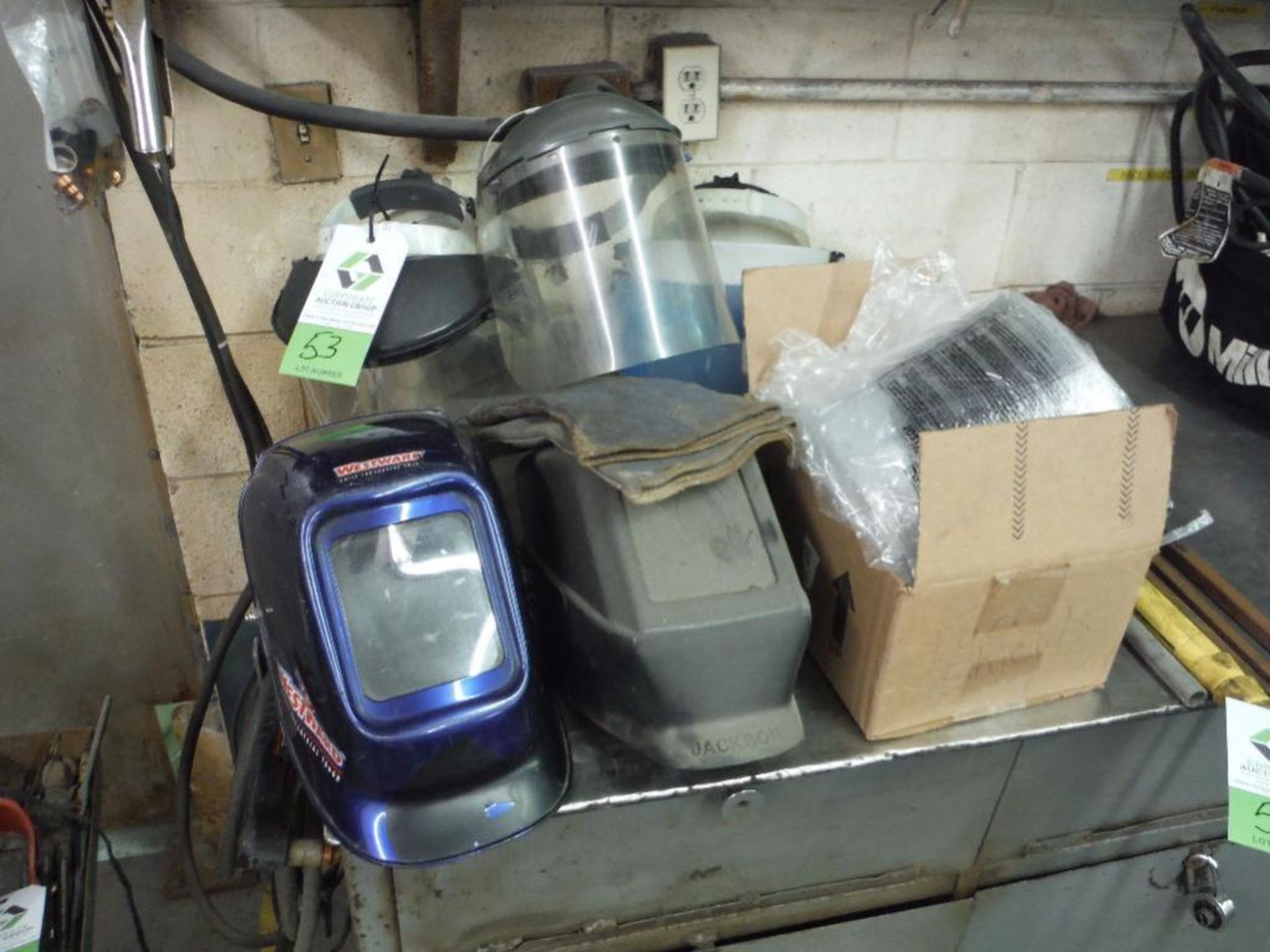 Welding helmets and face shields ** Rigging Fee: $5 **
