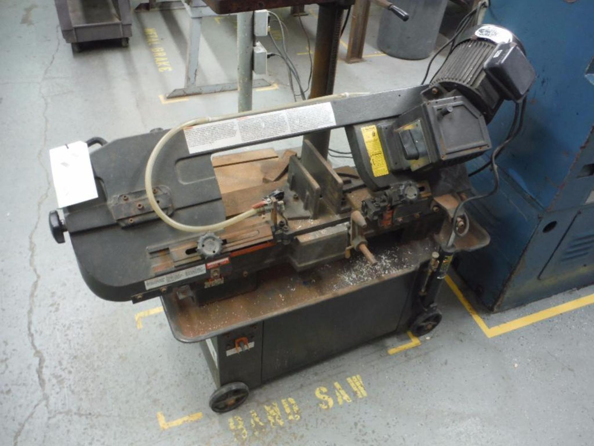 Dayton 7 x 12 in. horizontal band saw, Model 4YG30A ** Rigging Fee: $50 **