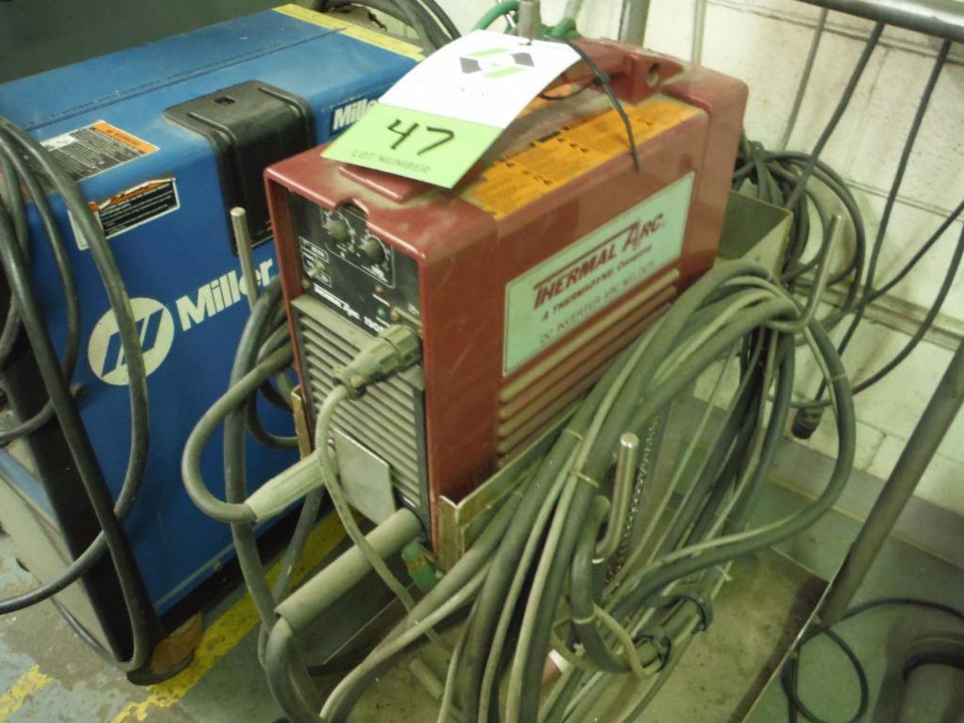 Thermal Arc DC inverter arc welder, Model 190S, 115/208/230 volt, on SS cart ** Rigging Fee: $25 **