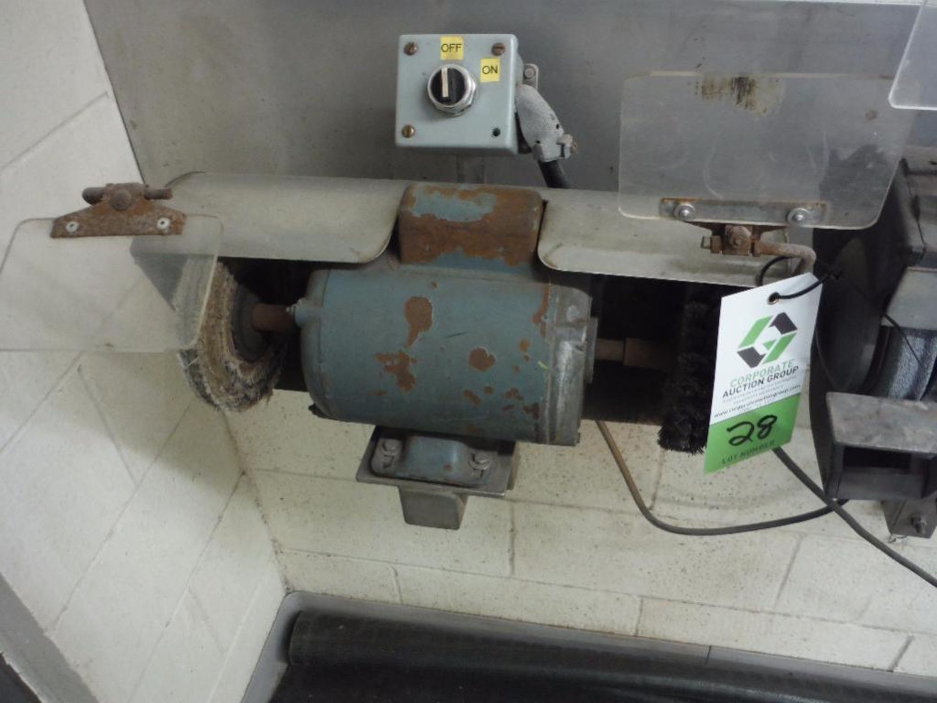 Bench grinder, metal brush and polishing wheel ** Rigging Fee: $15 **