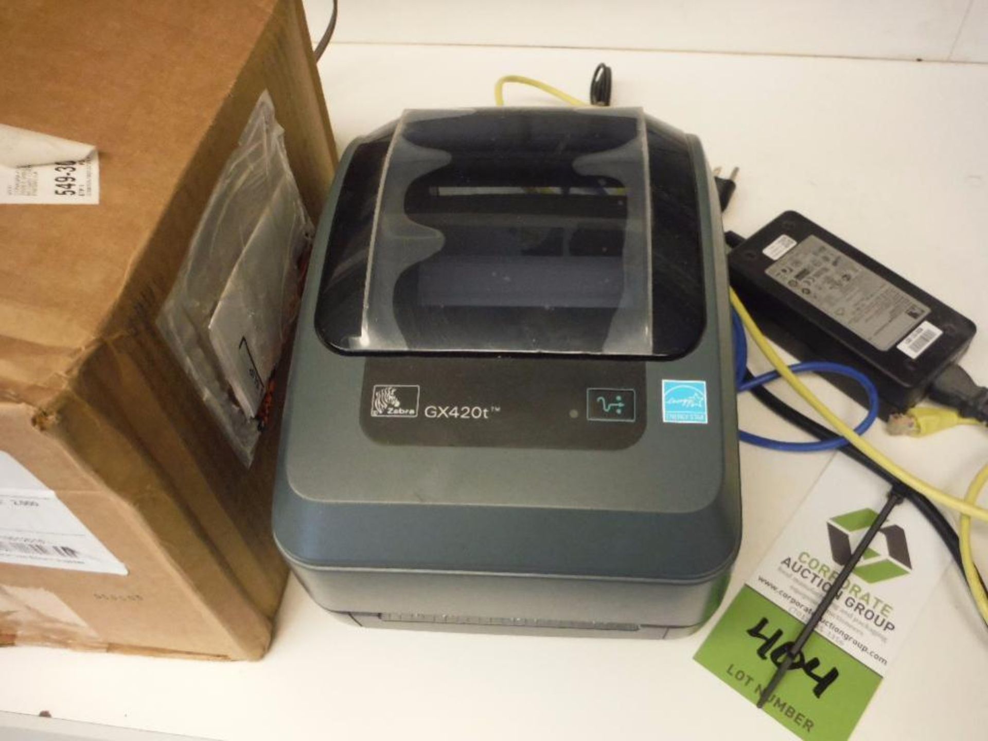 Zebra thermal printer, Model GX420T ** Rigging Fee: $10 ** - Image 2 of 5