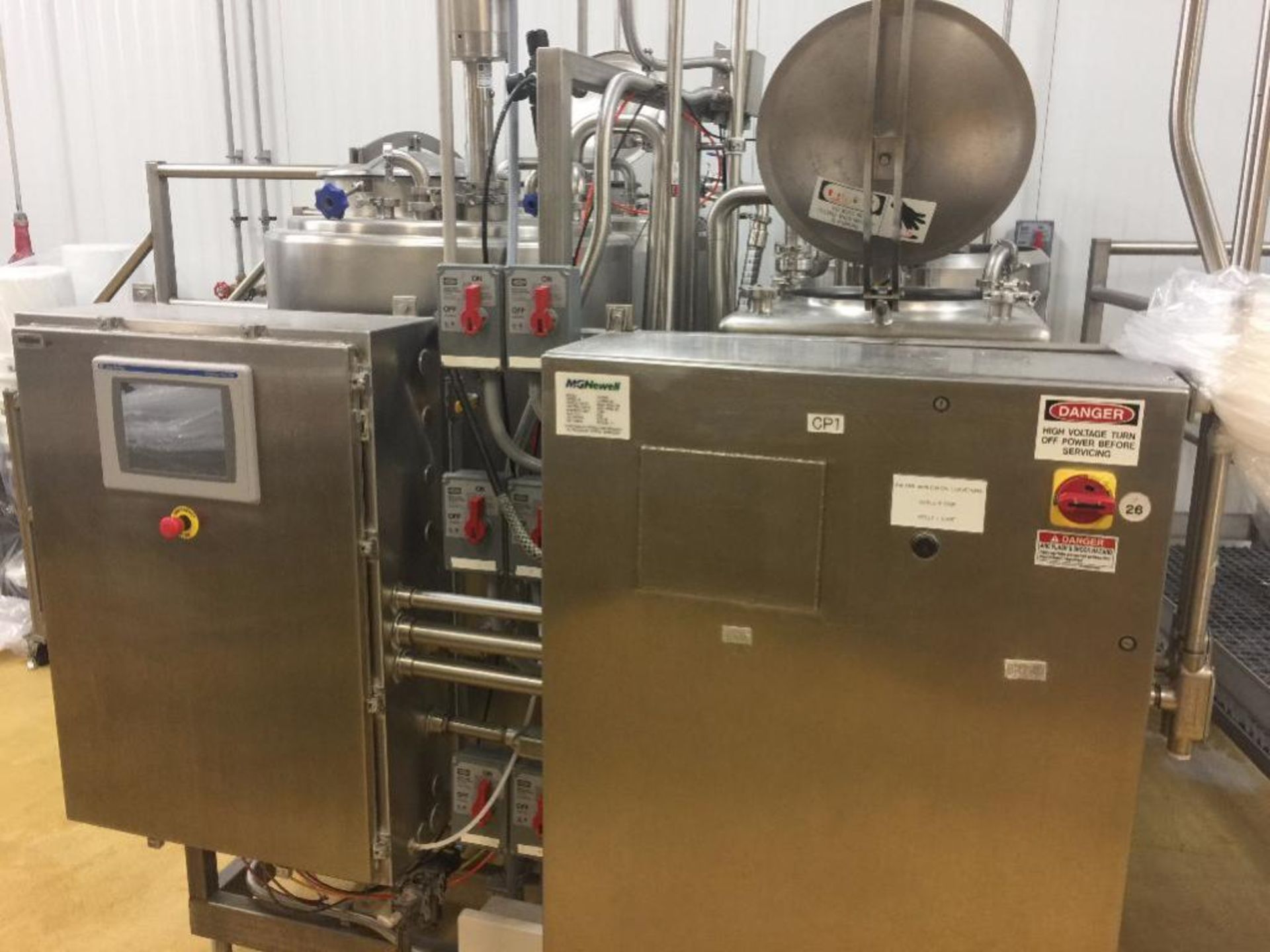 Stainless Steel Clear Coat Mixing Skid and Controls