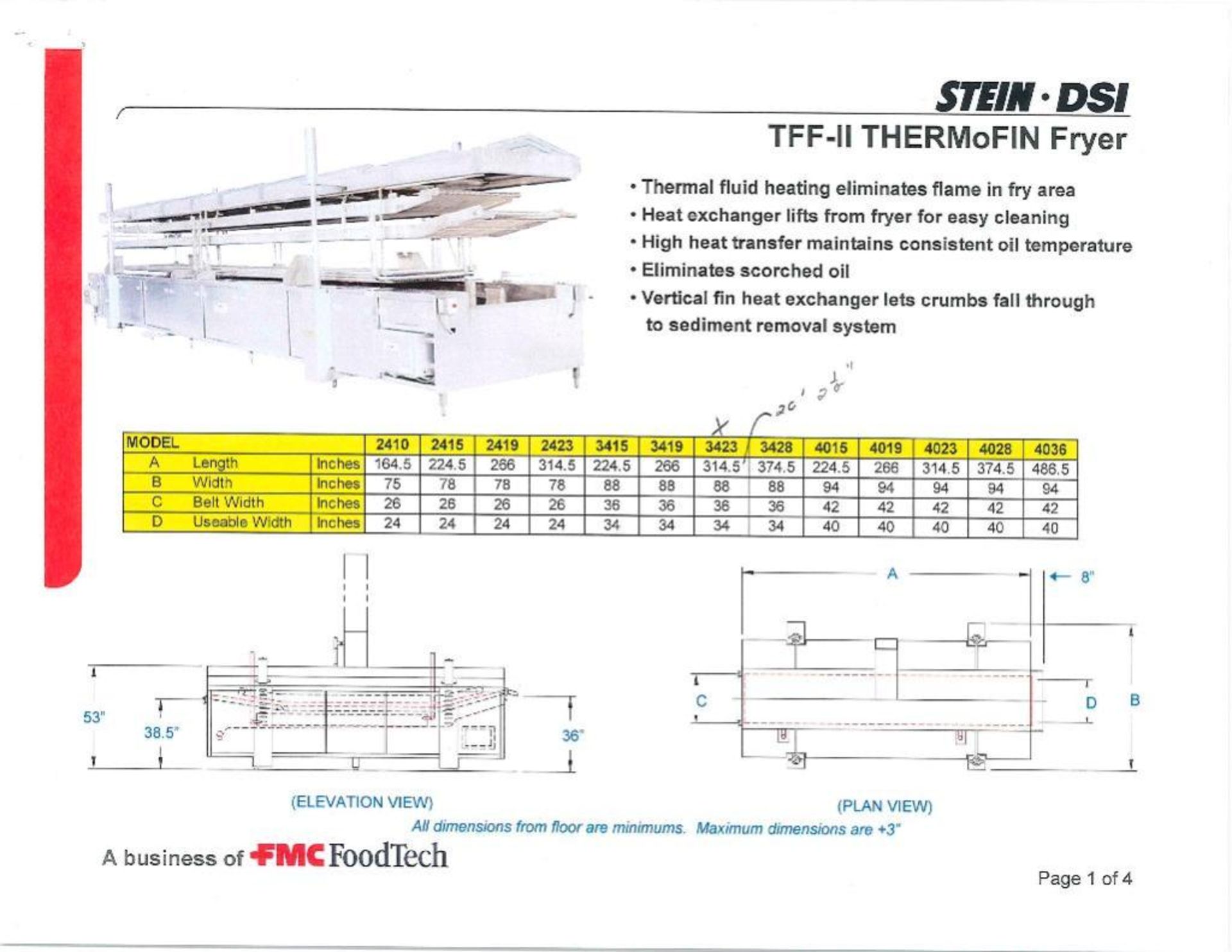 Stein Thermal Fluid Transfer Oil Fryer - Image 15 of 21