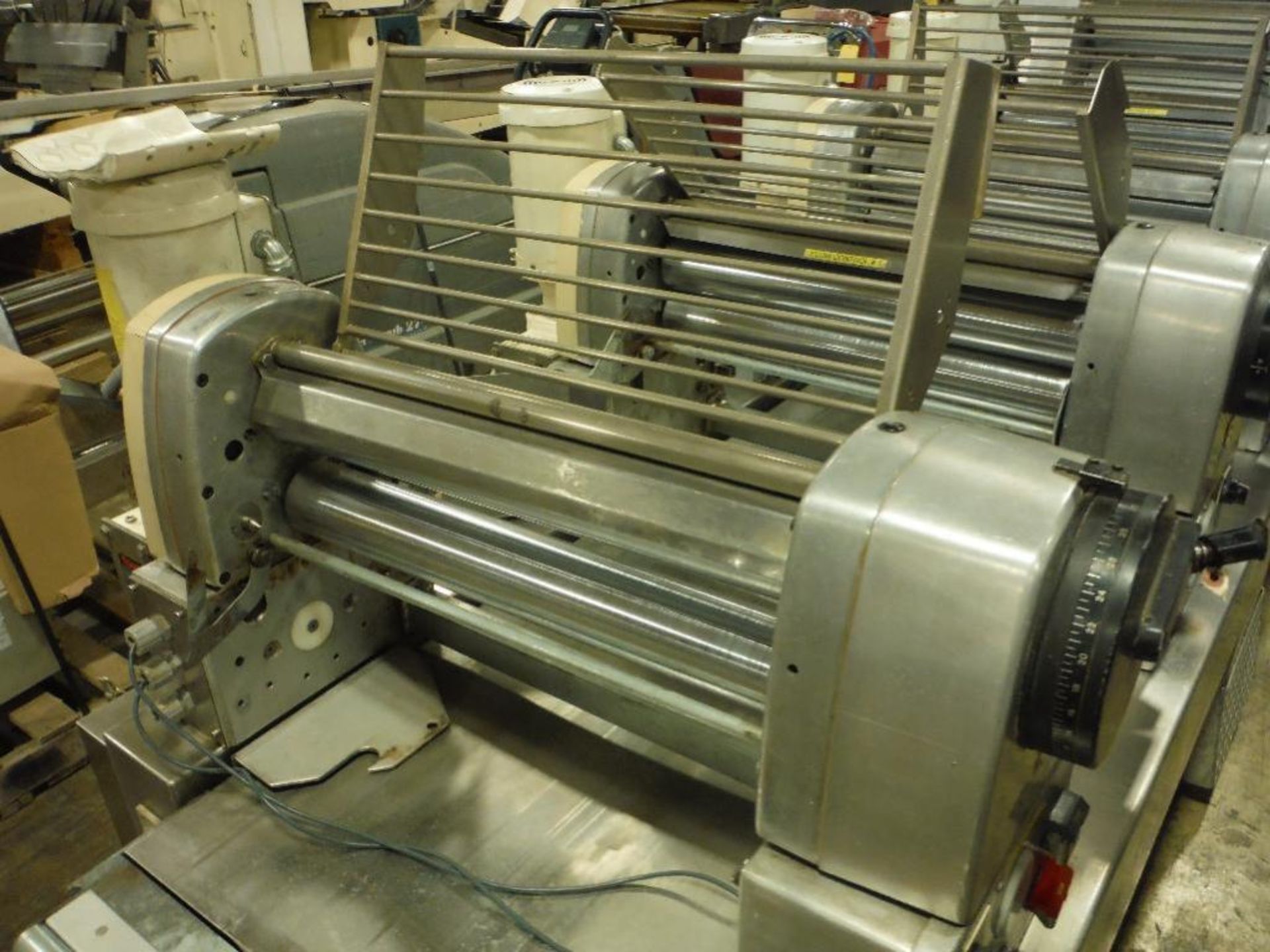 Rondo 5 station sheeting line, Model PQC613333, SN A5113002, 24 in. SS rolls, SS frame, on casters * - Image 4 of 13