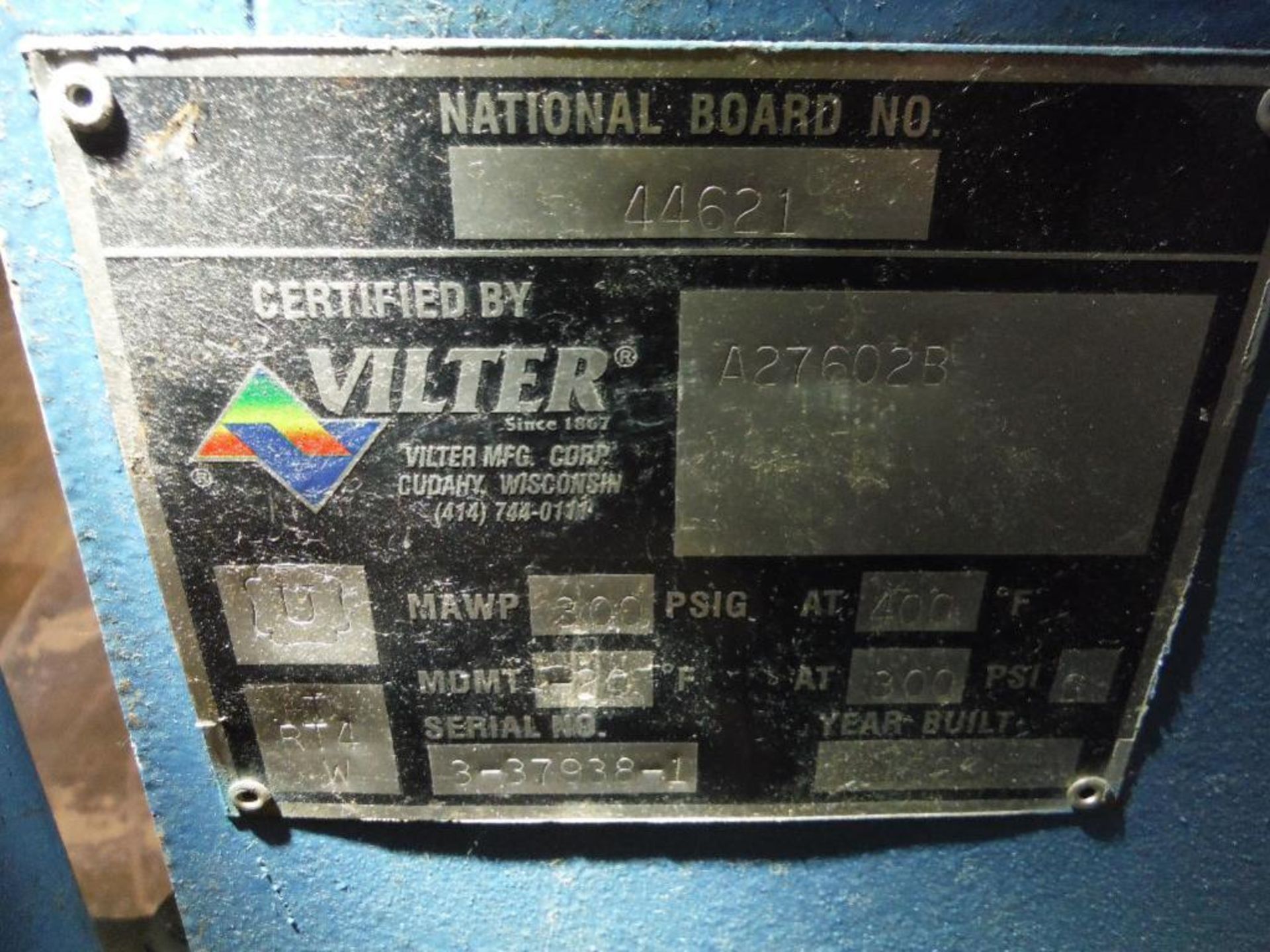 1999 Vilter 500 hp ammonia screw compressor, Model A27602B, SN 3-37938-1, 300 psi @400 F, compressor - Image 12 of 15