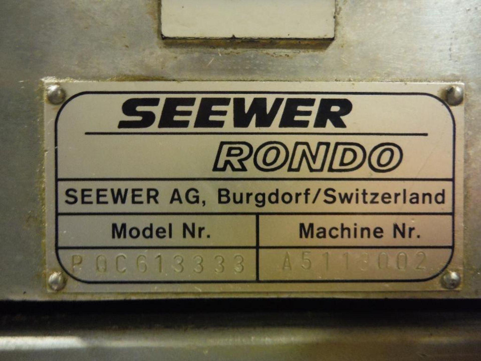 Rondo 5 station sheeting line, Model PQC613333, SN A5113002, 24 in. SS rolls, SS frame, on casters * - Image 9 of 13