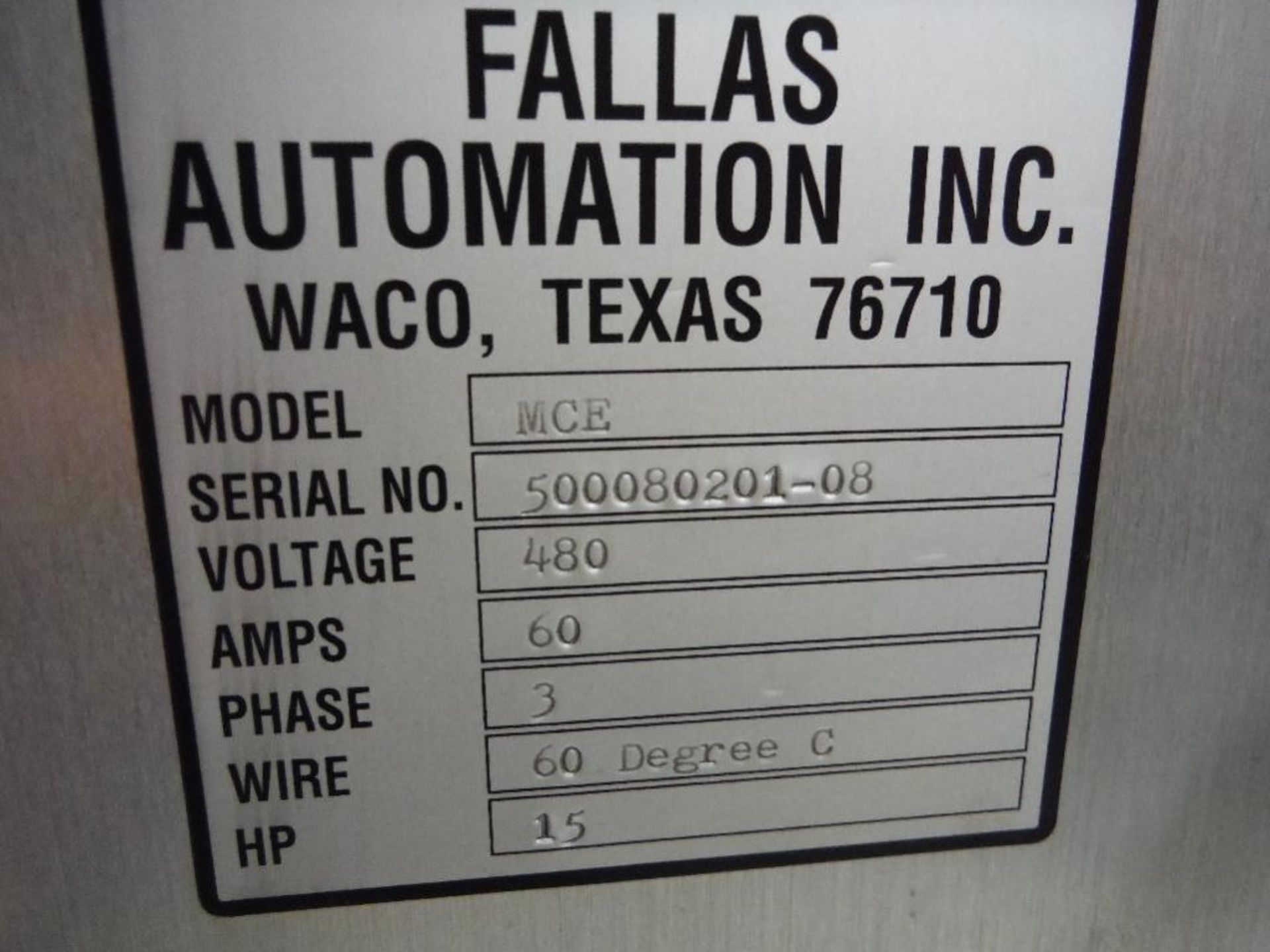 Fallas case packer, Model L-500CE, SN 500080201-08, product flipper, case erector, case packer, top - Image 36 of 43
