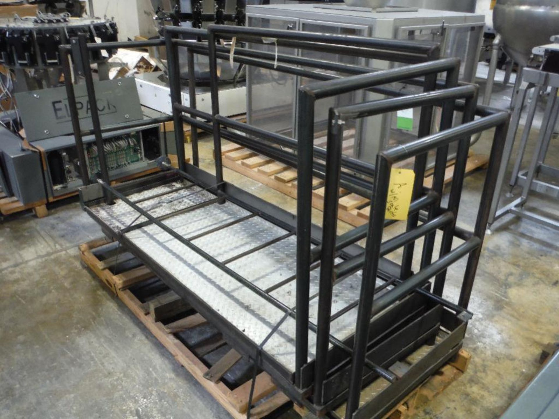 3 carbon steel platforms, various size ** Rigging Fee: $50 ** - Image 2 of 2