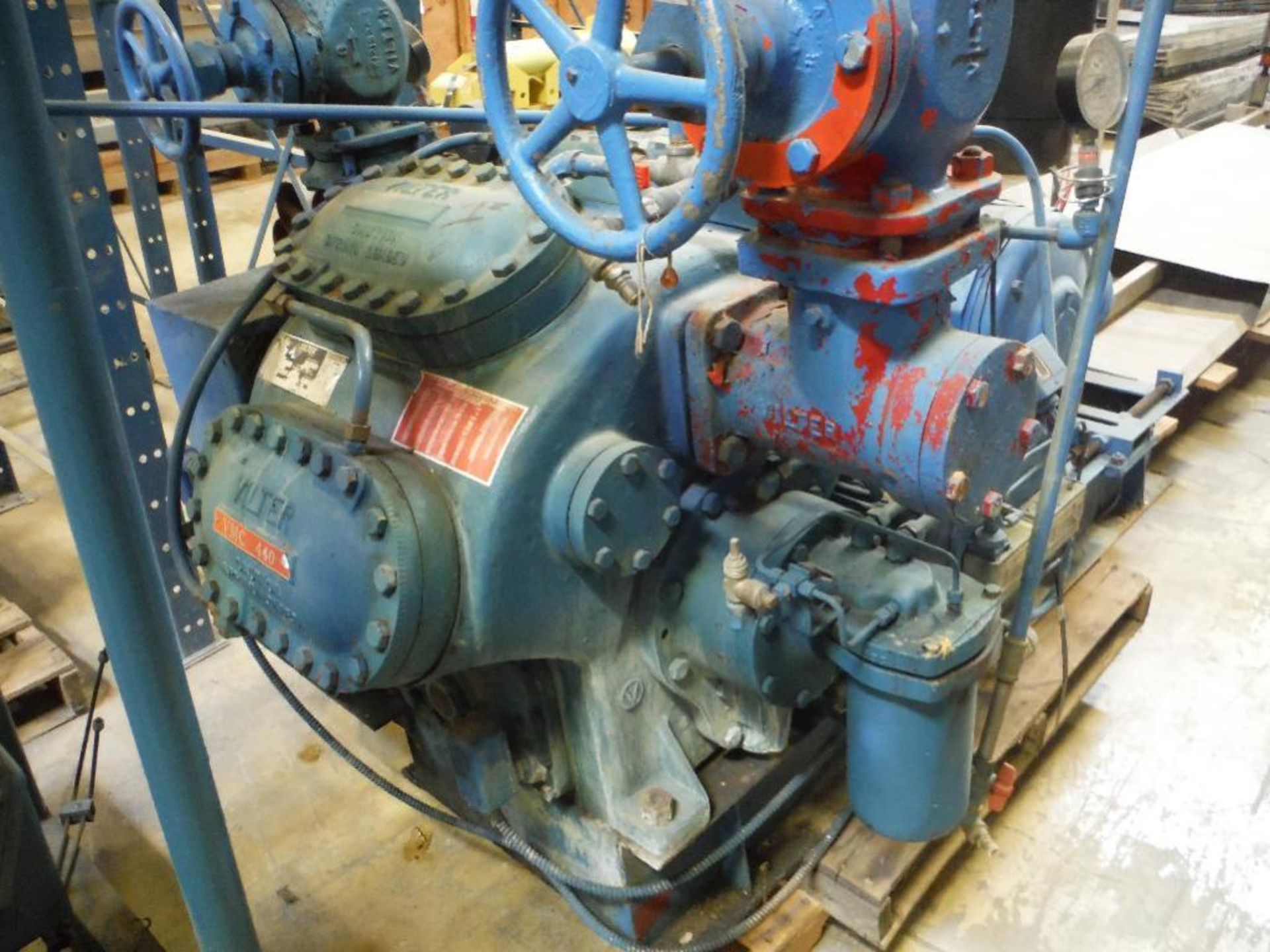 Vilter 8 cylinder ammonia compressor, Model VMC 440, size AK448R, 75 hp ** Rigging Fee: $200 ** - Image 7 of 8
