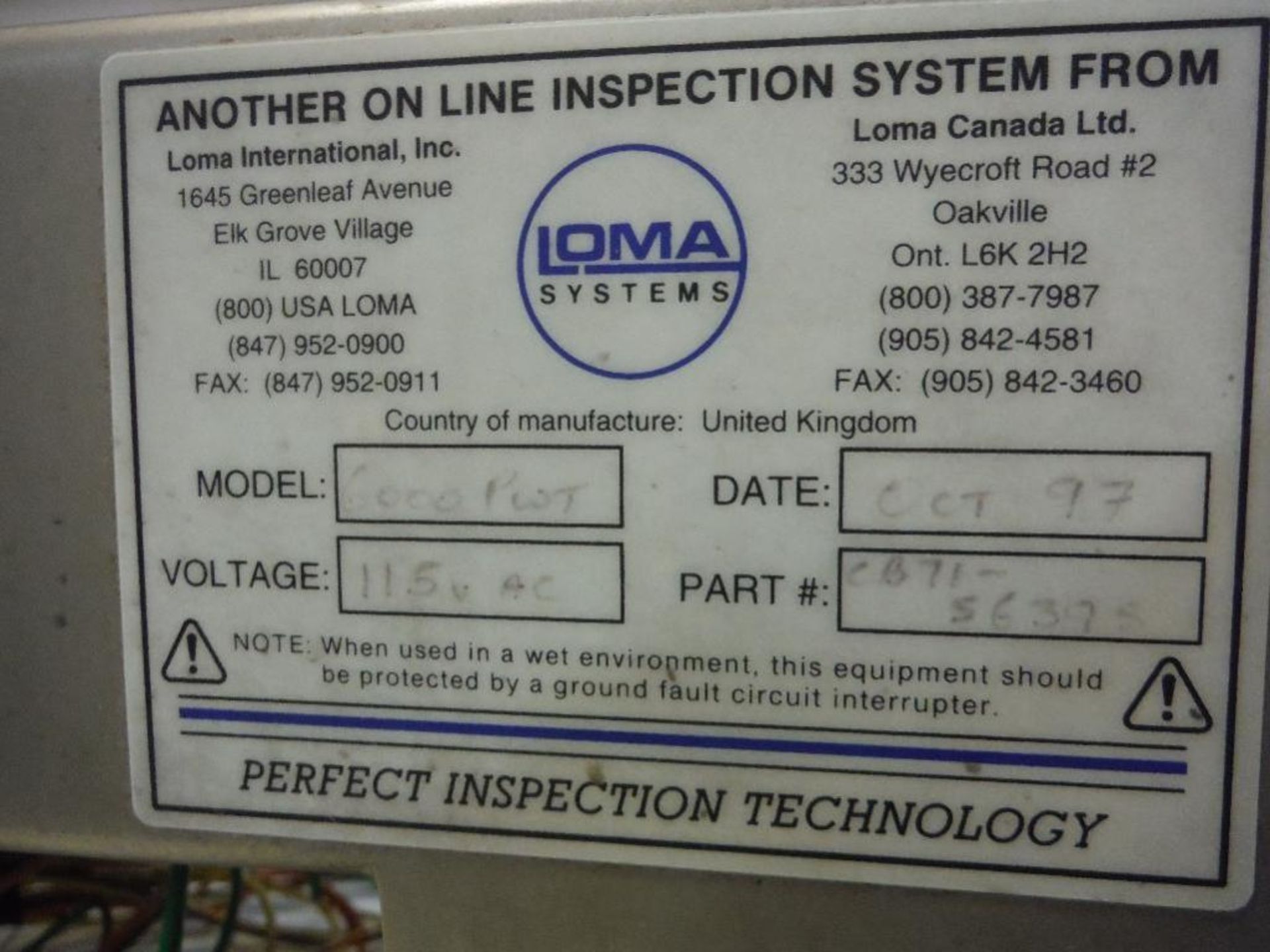 1997 Loma metal detector/check weigher combo, metal detector aperture 17.5 in. wide x 7 in. tall, Lo - Image 4 of 10