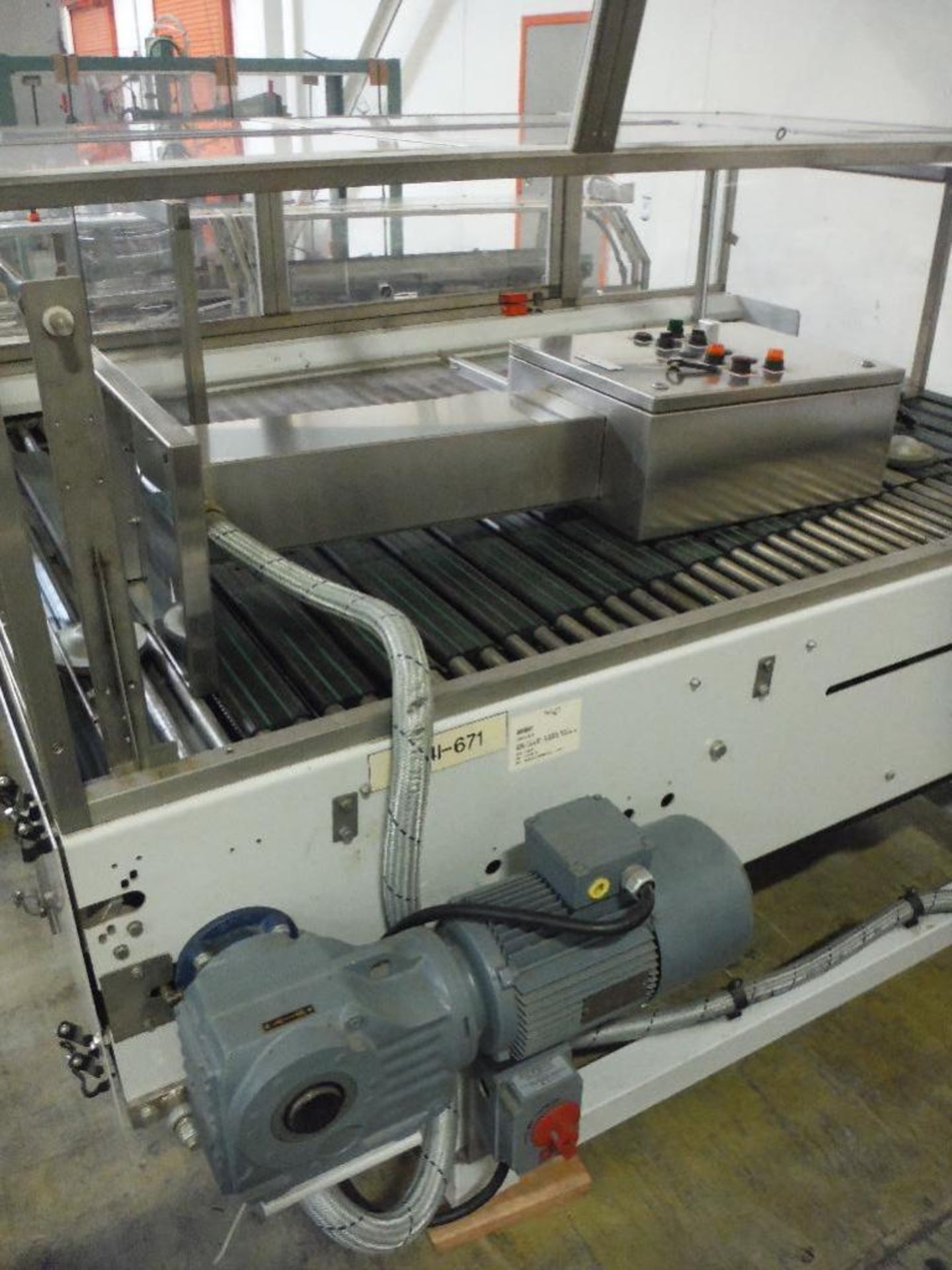 2007 Sidel combiner conveyor, Model TDC0015, SN 904835-SMMM0327, 98 in. long x 66 in. wide, with con - Image 4 of 9