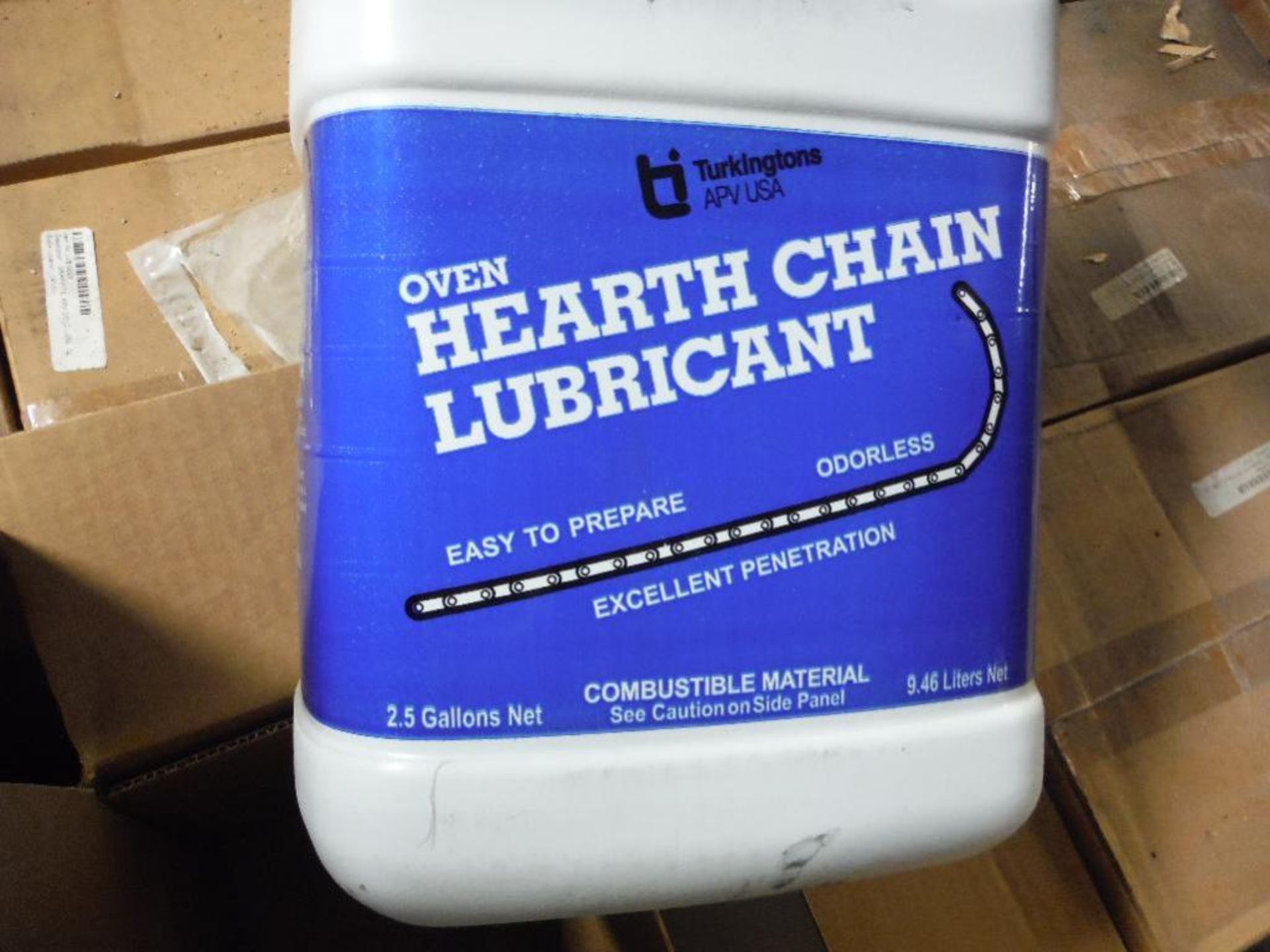 Box Turkingtons Oven Hearth chain lubricant, (2) 2.5 gallon containers per box (EACH) ** Rigging Fee - Image 2 of 3