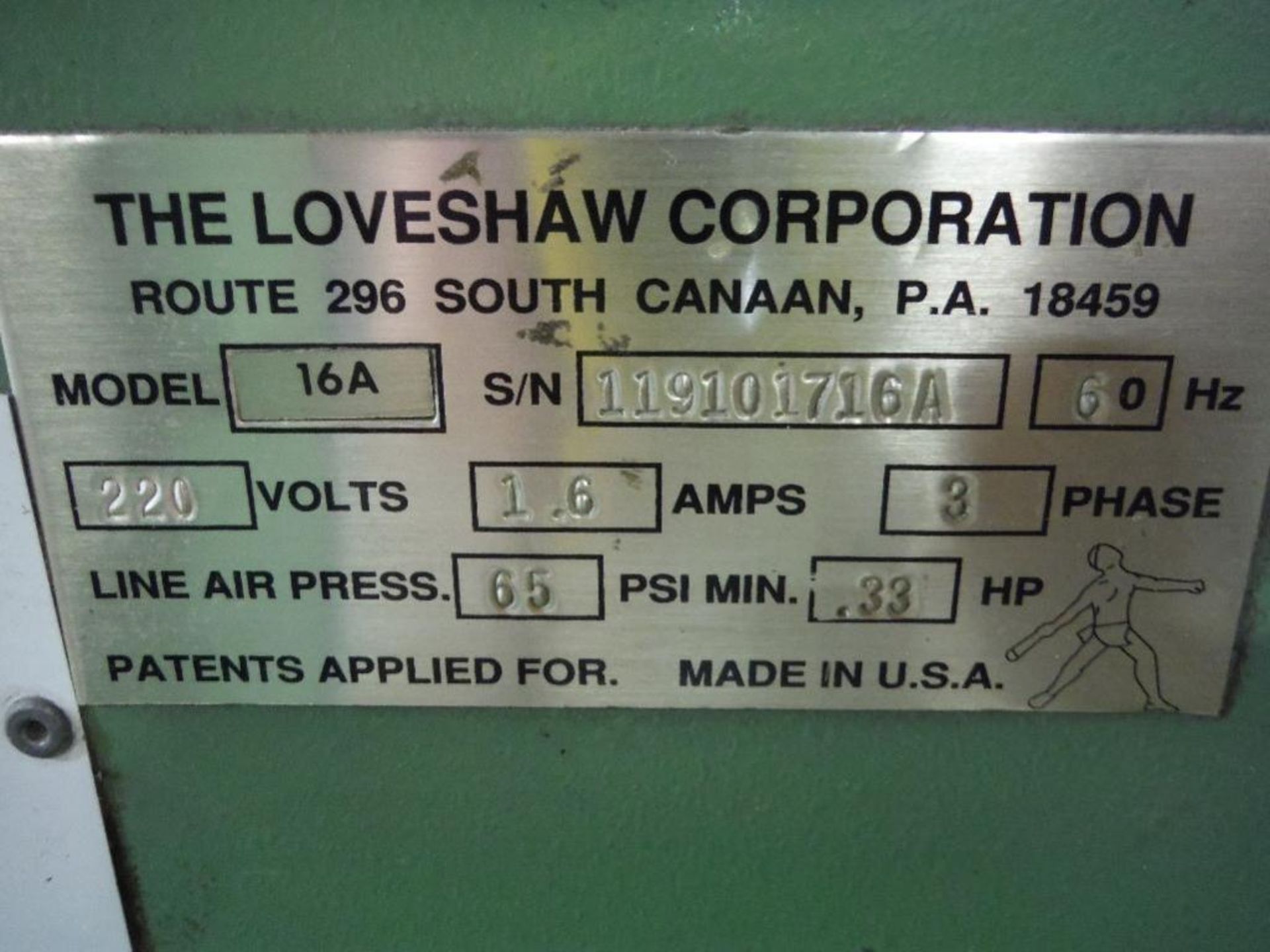 Little David/Loveshaw top and bottom taper, Model 16A SN 119101716A, missing heads, missing belt ** - Image 5 of 6