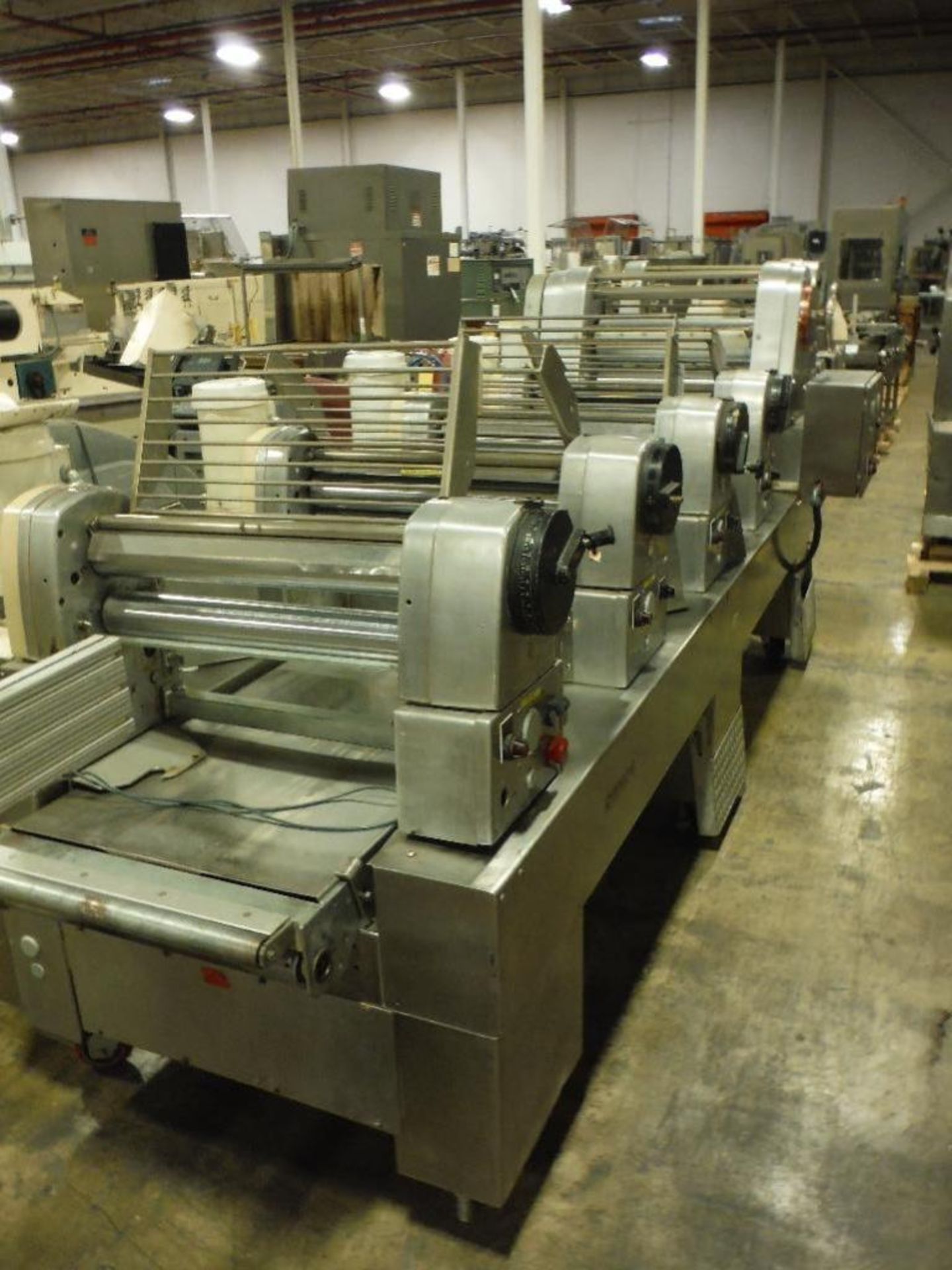 Rondo 5 station sheeting line, Model PQC613333, SN A5113002, 24 in. SS rolls, SS frame, on casters * - Image 3 of 13