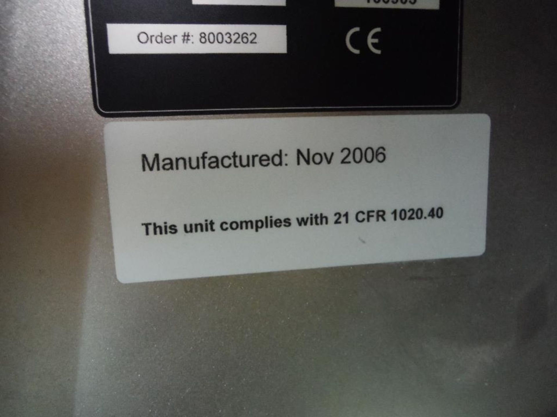 2006 Smith x-ray machine, Model Eagle Pack TN100905, SN 100905, 18 in. wide x 9 in. tall aperture, 1 - Image 13 of 15