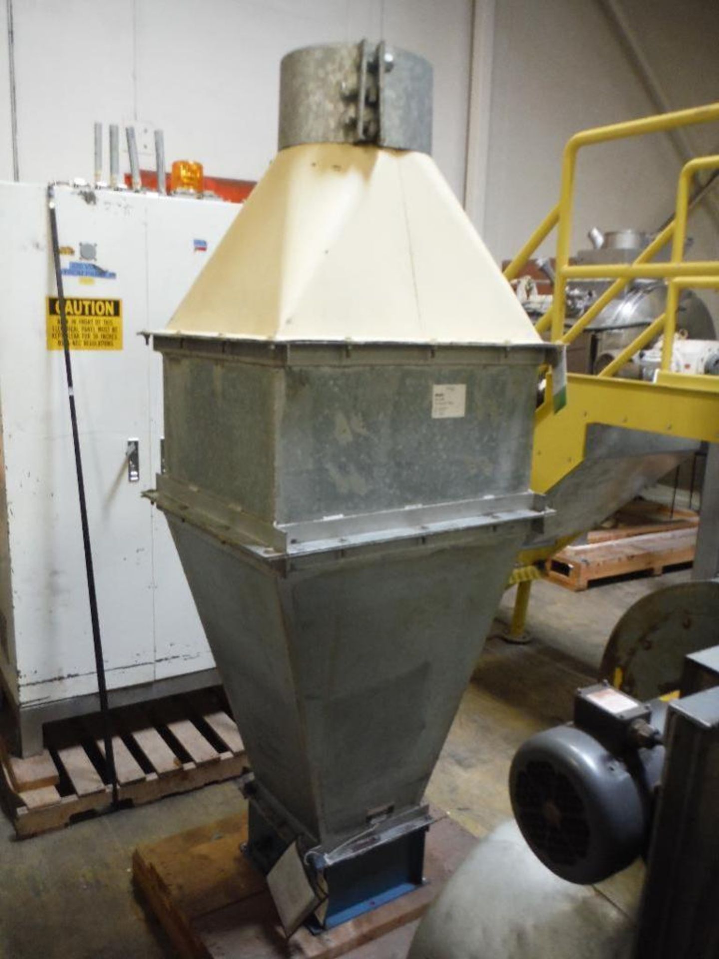 Aeroacoustic dust collector hood with gate valve ** Rigging Fee: $25 **