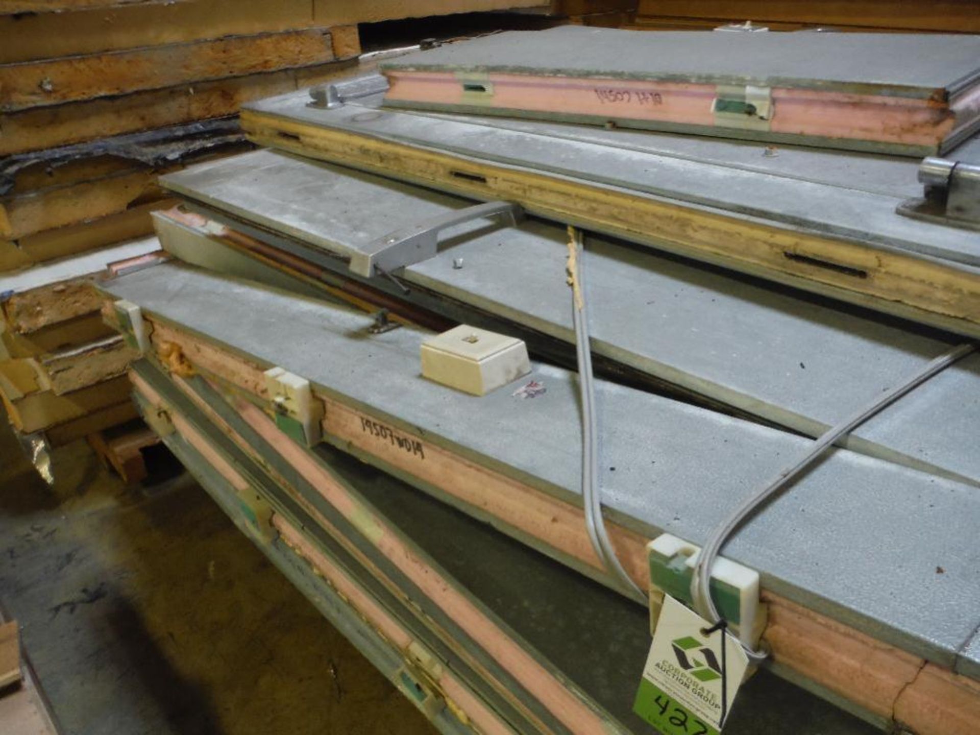 Insulated cooler panel, wall and door parts ** Rigging Fee: $175 ** - Image 4 of 5