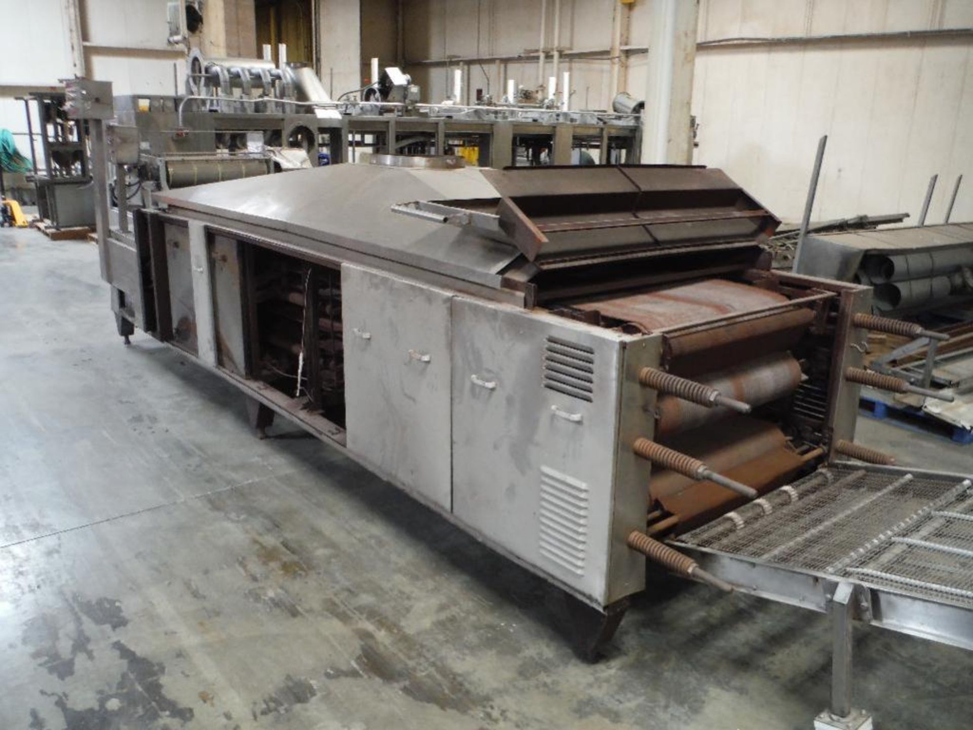 Corn tortilla line, 3 pass oven, 166 in. long x 33 in. wide, roll sheeter 30 in. wide, 4 up 6 in. di - Image 7 of 27