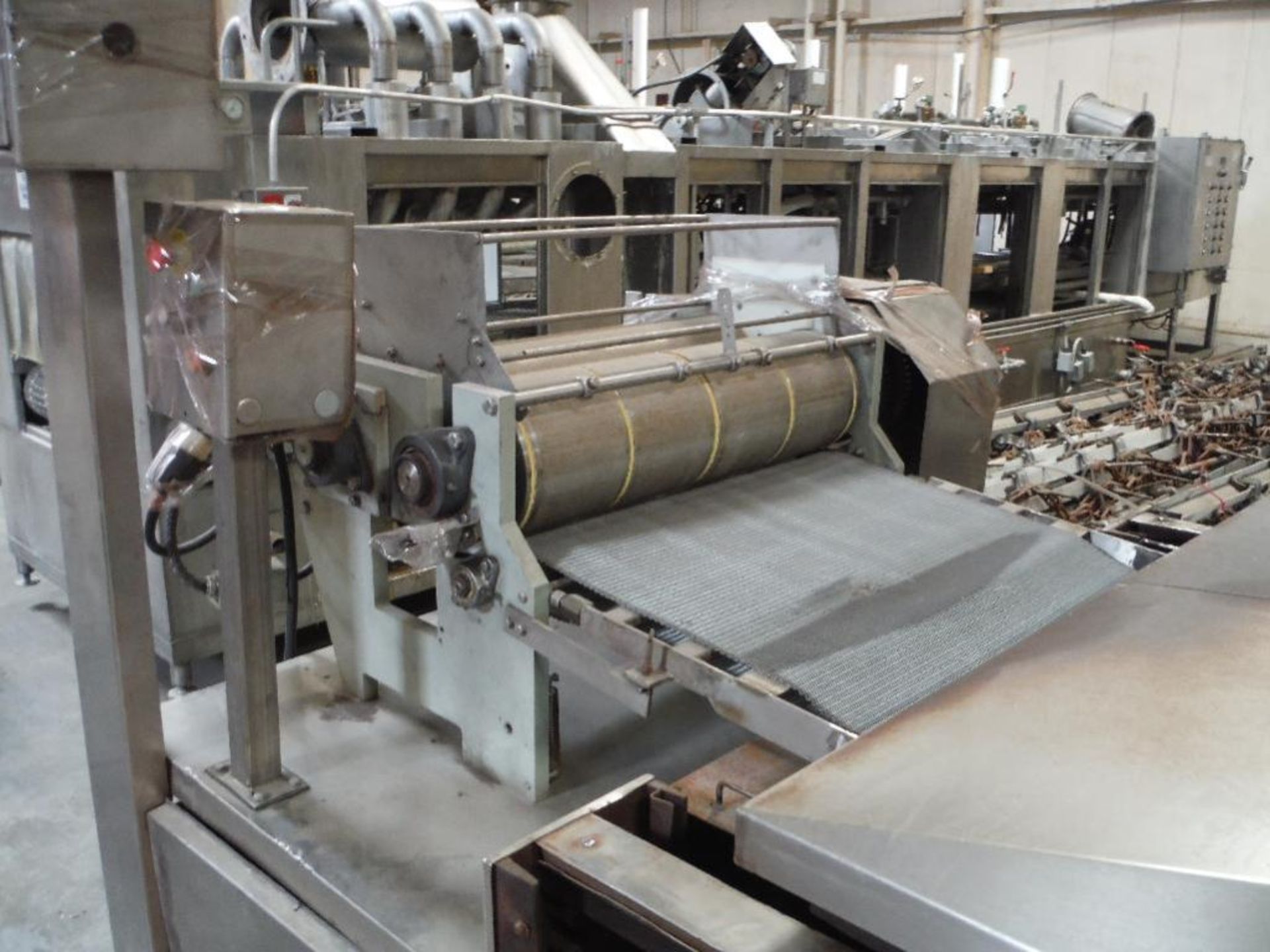 Corn tortilla line, 3 pass oven, 166 in. long x 33 in. wide, roll sheeter 30 in. wide, 4 up 6 in. di - Image 10 of 27